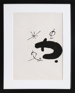Les Essencies de la Tierra, Moderne abstrakte Lithographie von Joan Miró 1968