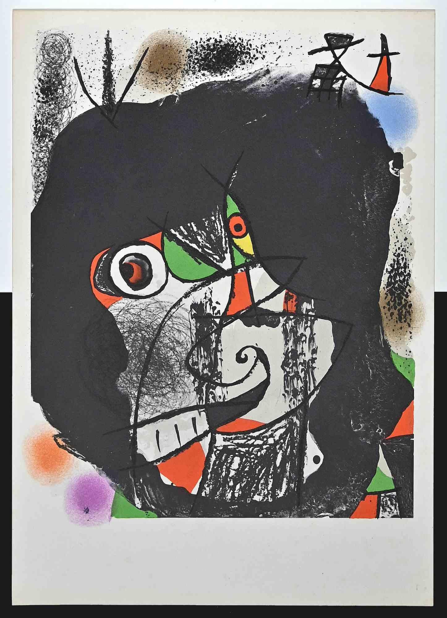 Joan Miró Abstract Print - Les Révolutions Scéniques du XX siècle - Lithograph by Joan Mirò - 1975