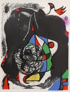 Les Revolutions Sceniques du XXe Siecle - II, Modern Lithograph by Joan Miro