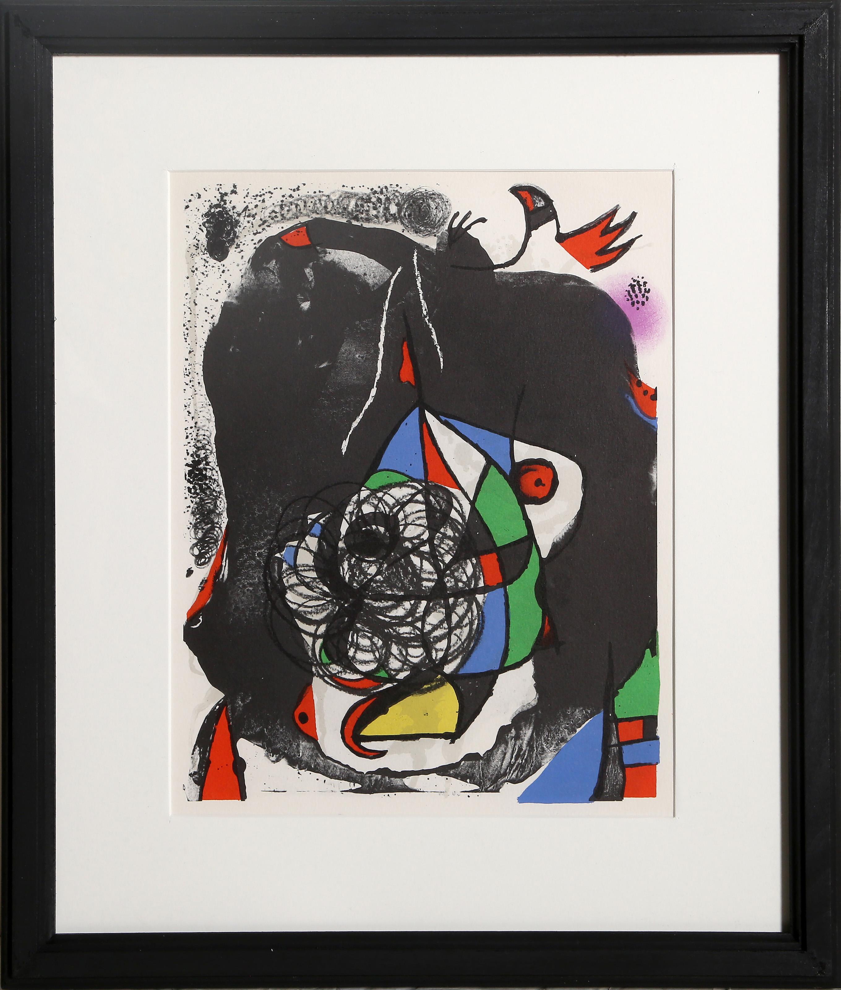 Joan Miró Abstract Print - Les Revolutions Sceniques du XXe Siecle - II, Modern Lithograph by Joan Miro