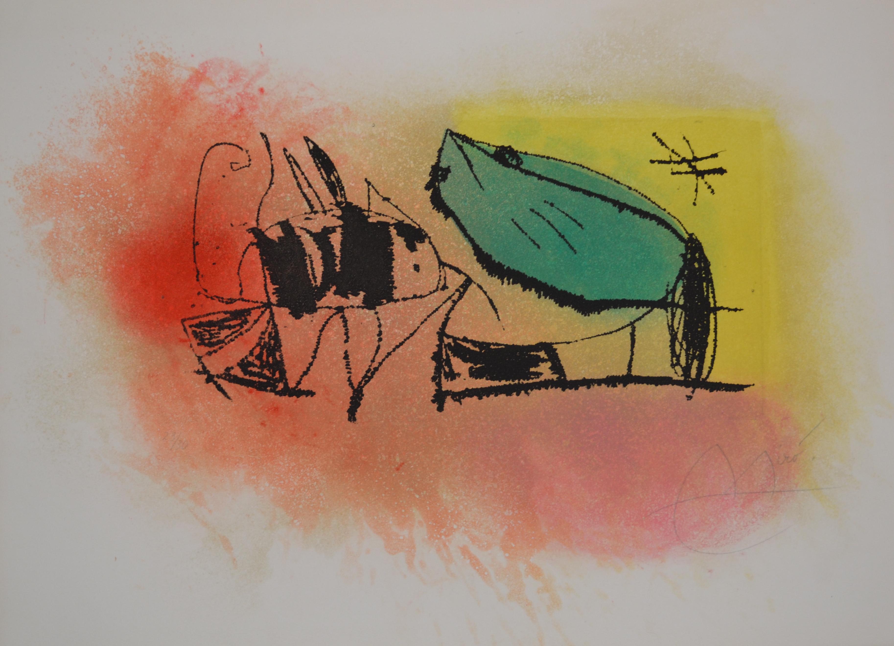 Les Scarabees - D1018 - Print by Joan Miró