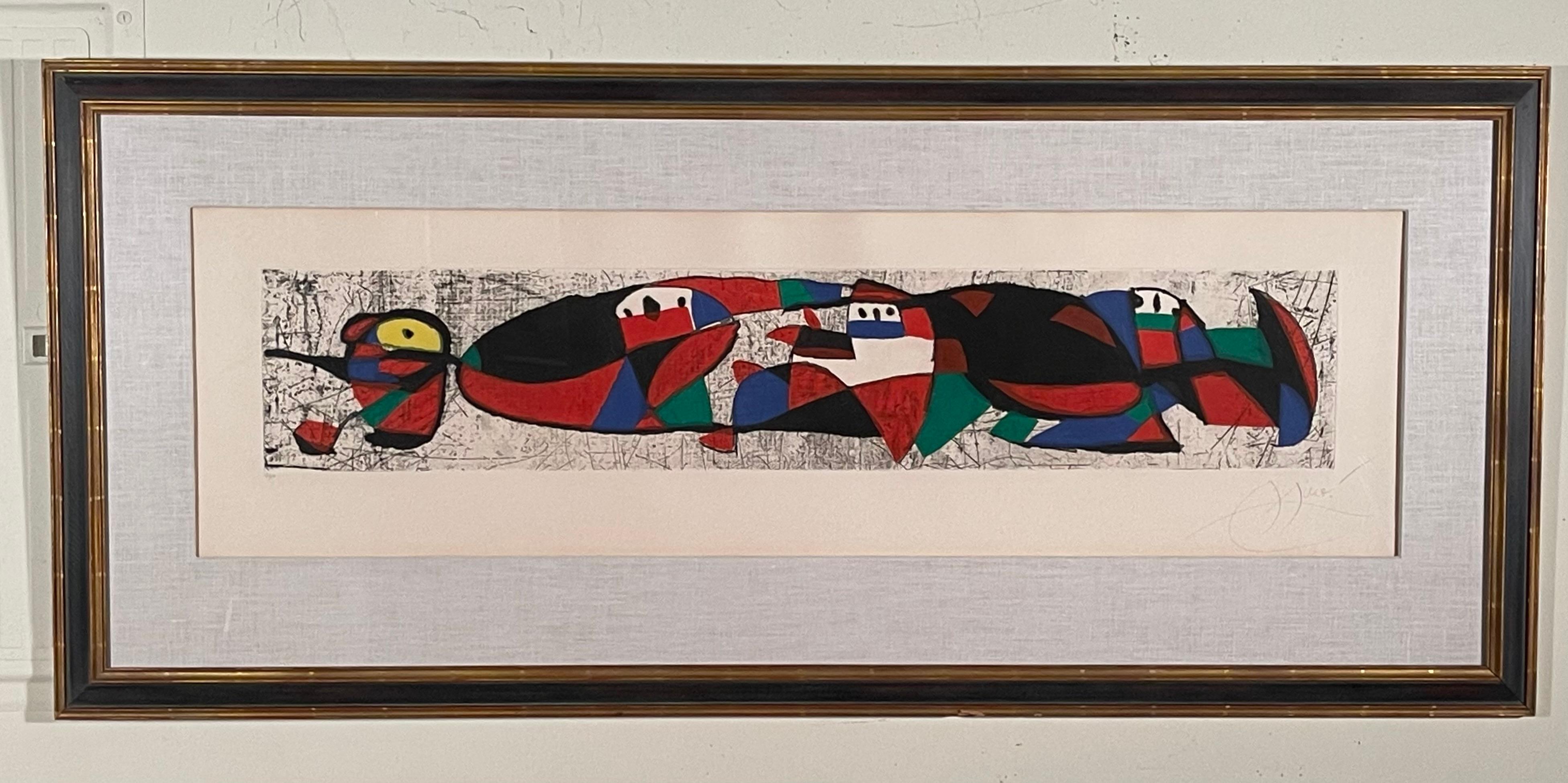 LES TROGLODYTES - Print by Joan Miró