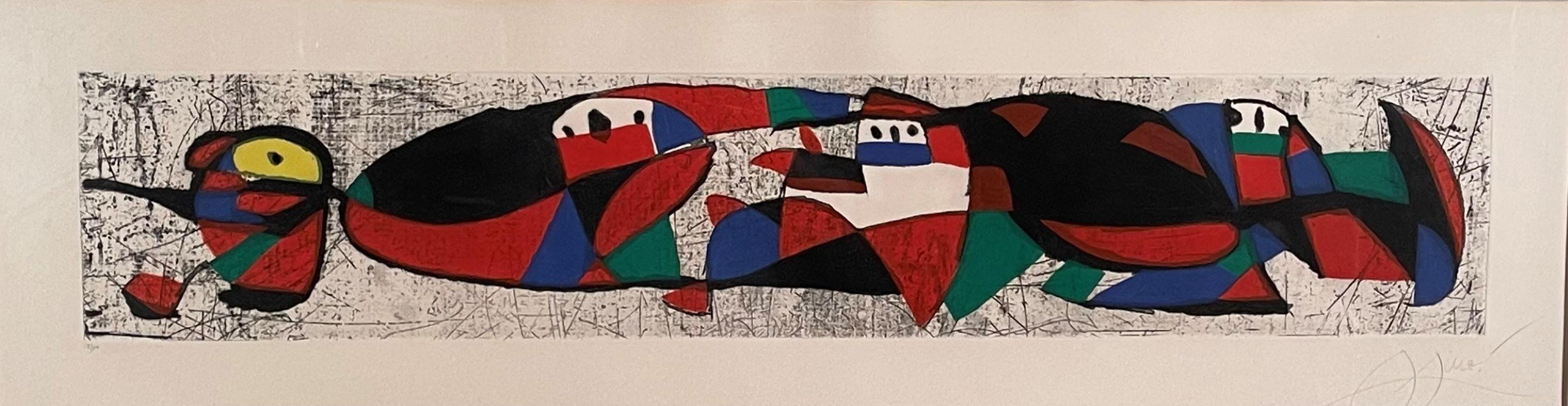 Joan Miró Abstract Print - LES TROGLODYTES