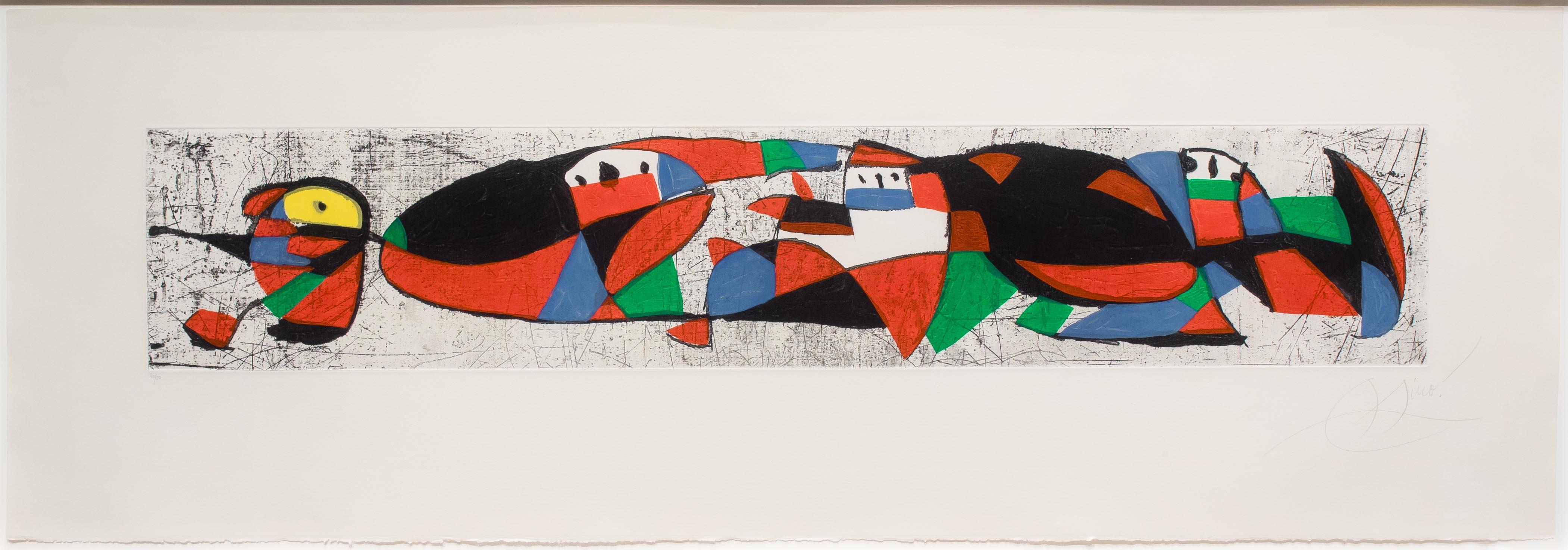 Joan Miró Abstract Print - Les Troglodytes I