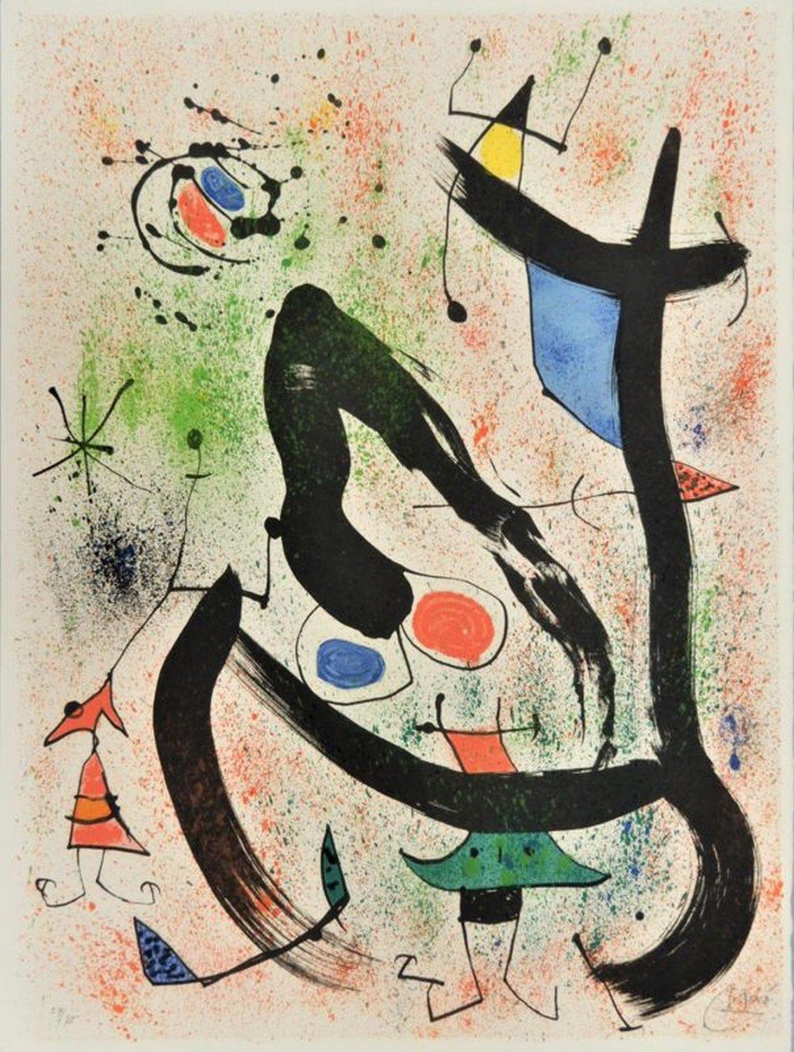 Joan Miró Abstract Print - Les Voyants