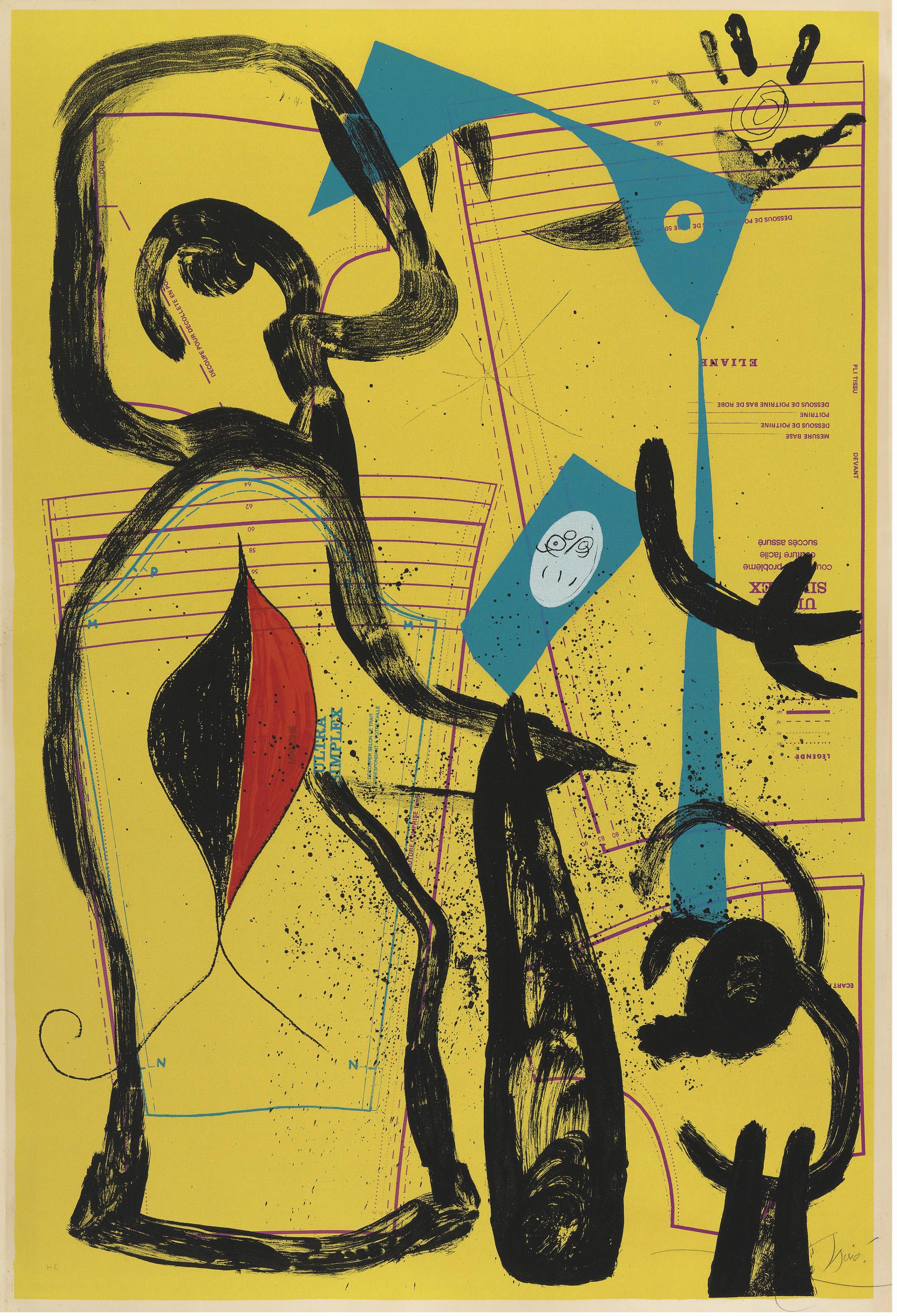 L'Essayage II - Print by Joan Miró