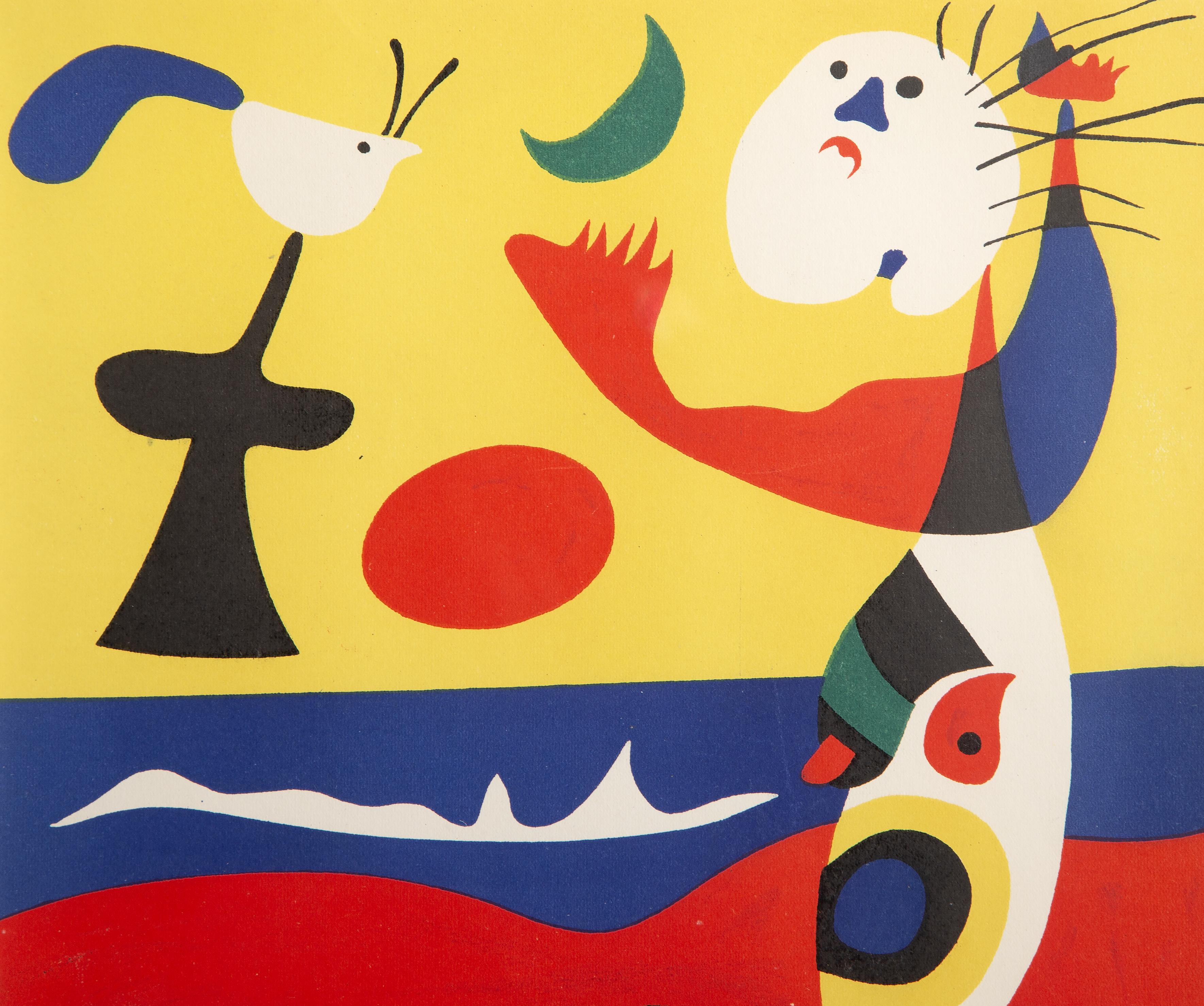 L'Ete (Verano), Pochoir de Joan Miro 1938 - Print de Joan Miró