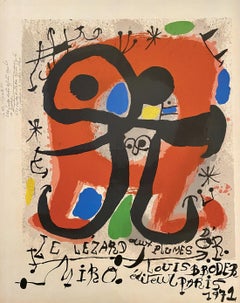 Lezard aux Plumes d'Or by Joan Miro, 1971