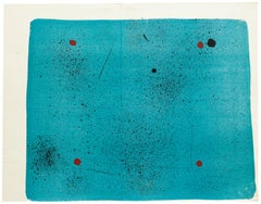 Light Blue Sky - Lithograph by J. Mirò - 1960s