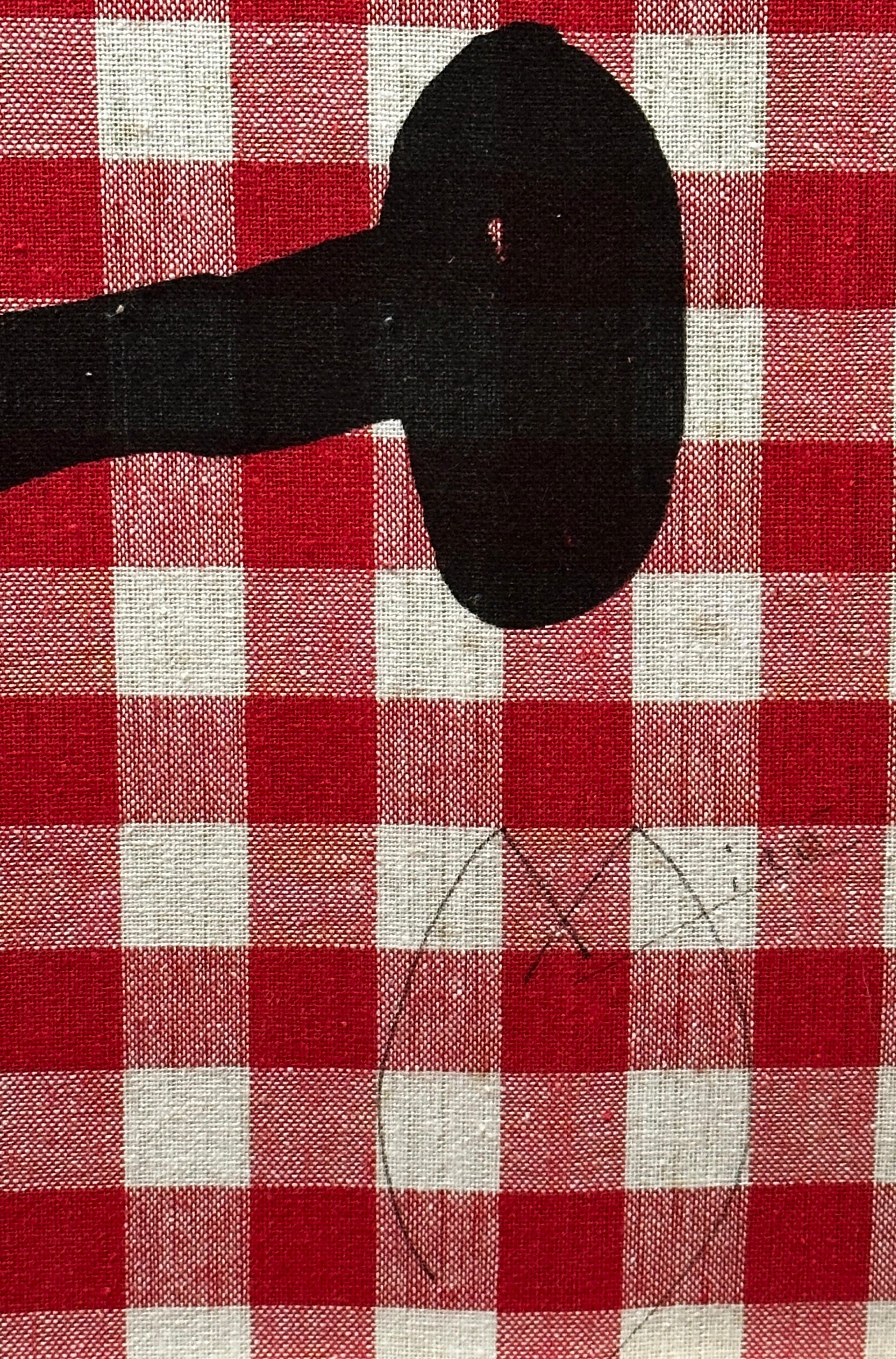 L'Illettré aux Carreaux Rouges - Abstrait Print par Joan Miró