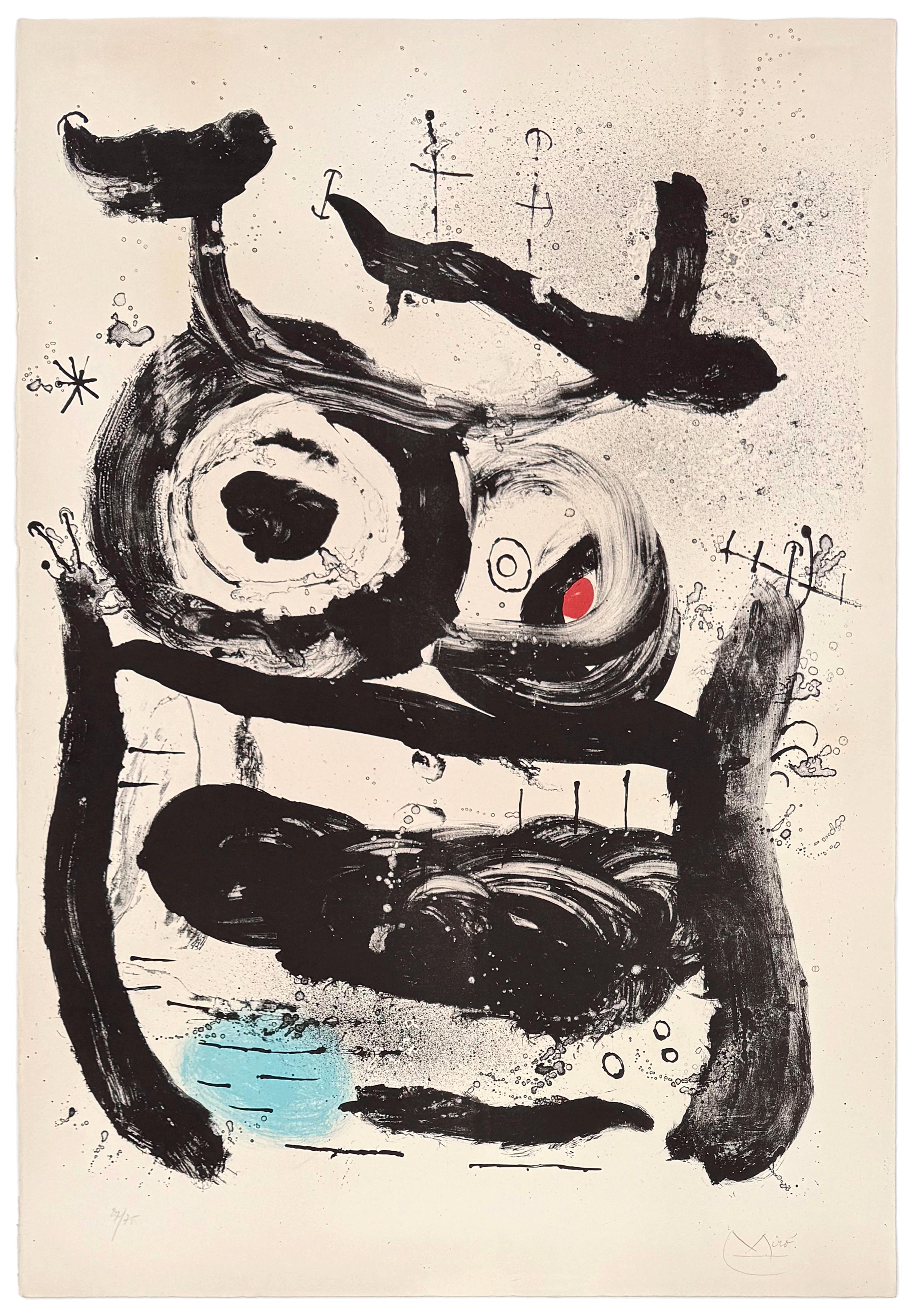 L'Imperatrice (Die Kaiserin), Mourlot 396, handsignierte Lithographie – Print von Joan Miró