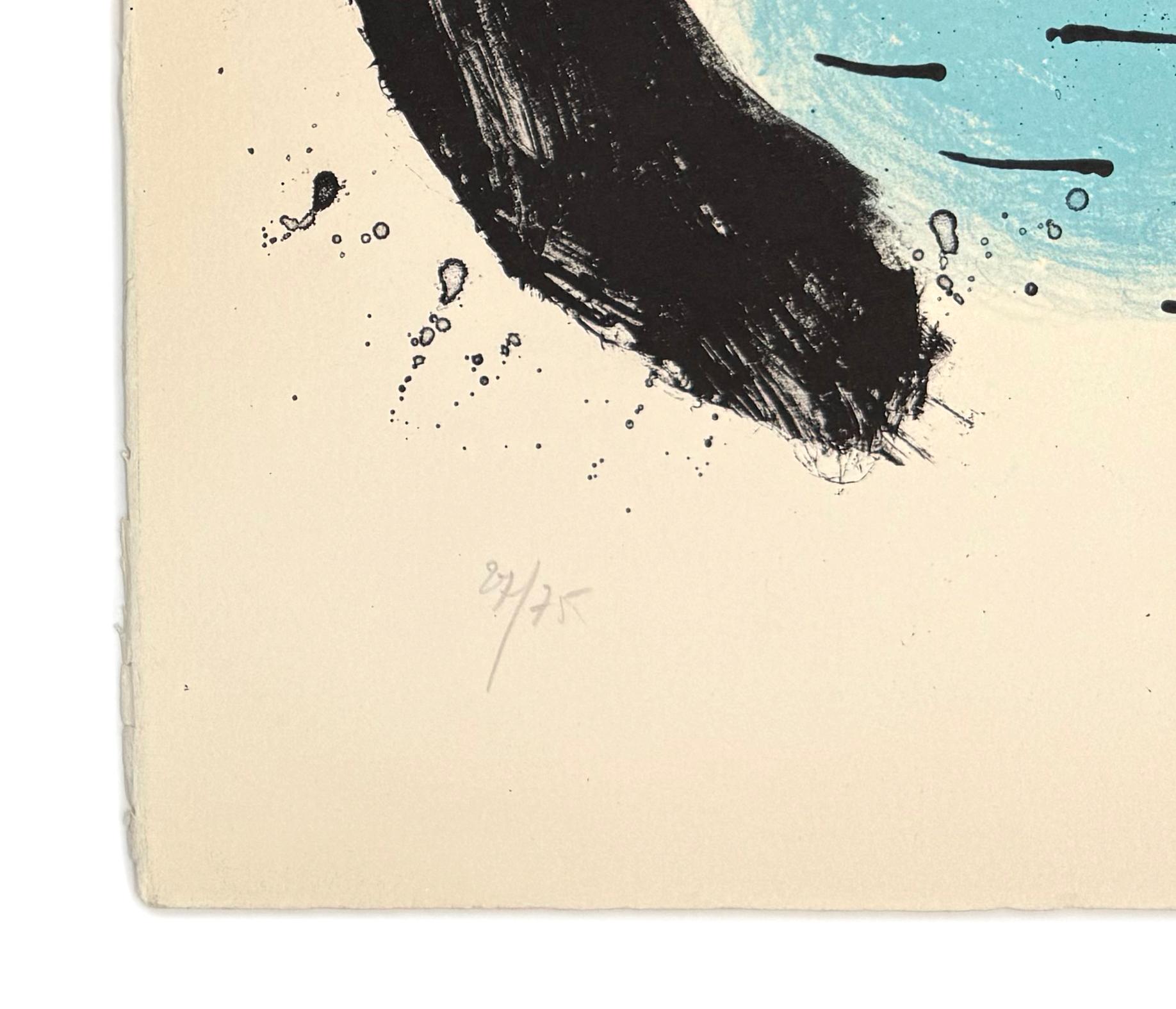 L'Imperatrice (Die Kaiserin), Mourlot 396, handsignierte Lithographie (Beige), Figurative Print, von Joan Miró
