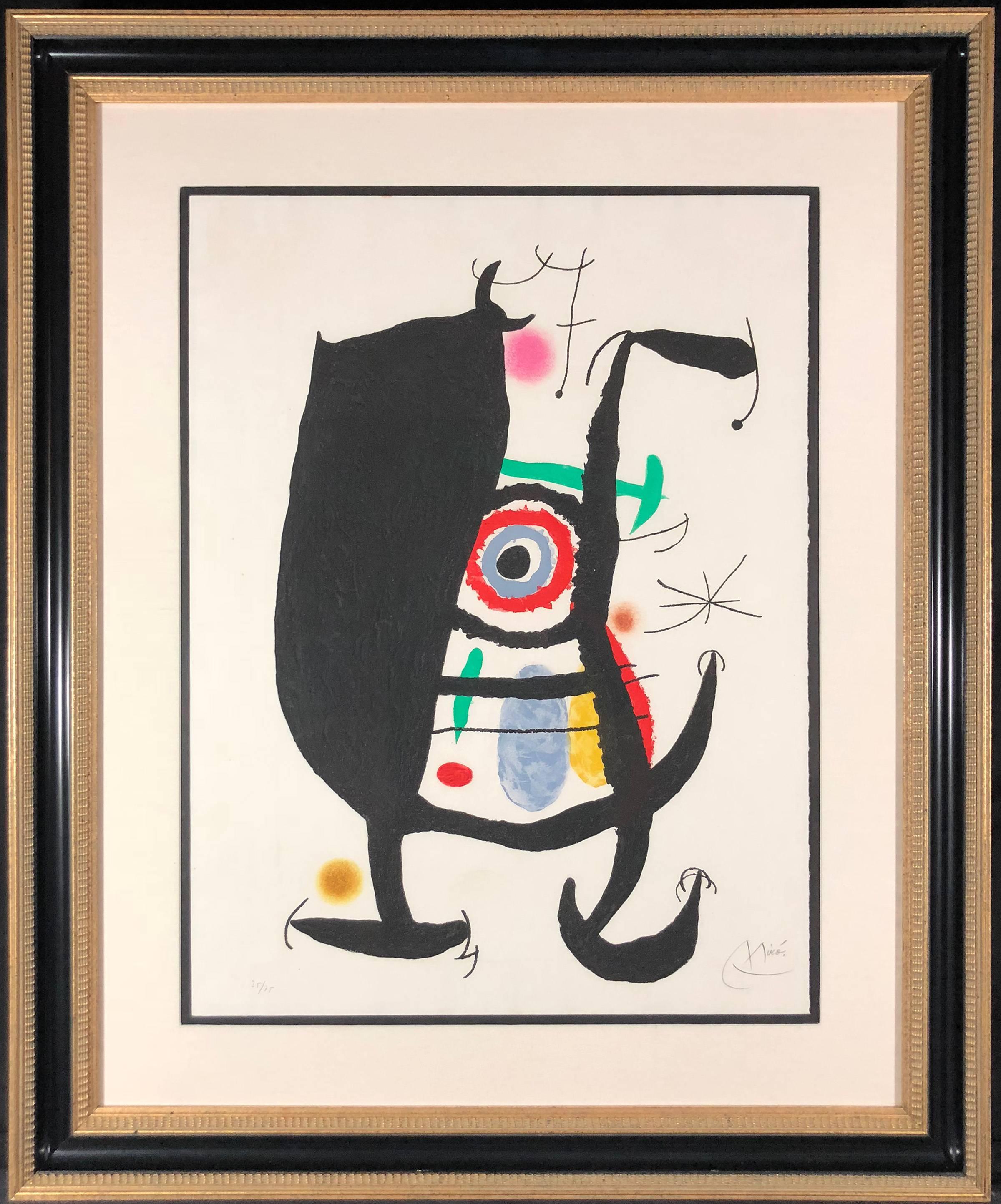 Joan Miró Abstract Print - L'Inhibe