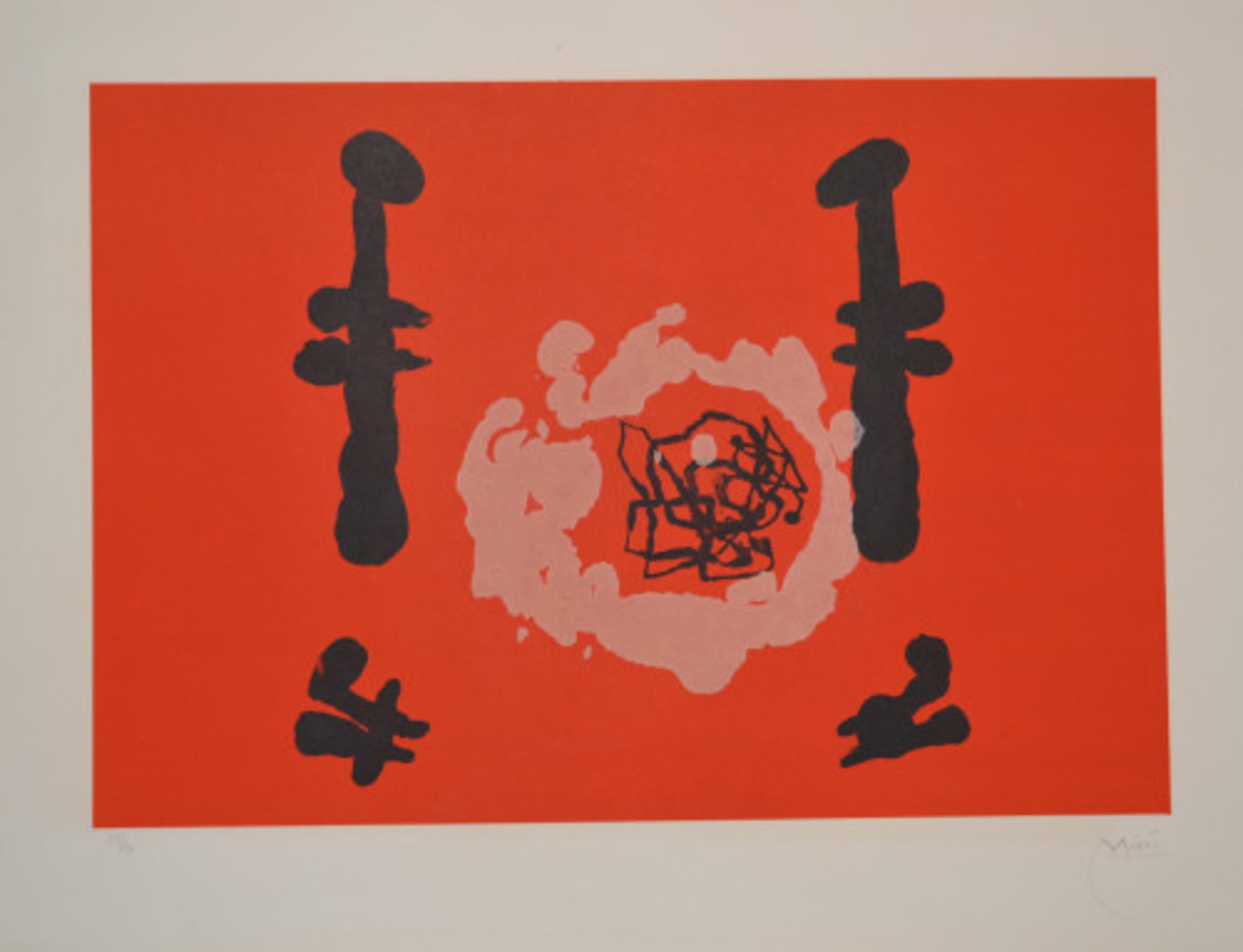 L'Invention Du Feu - D284 - Print by Joan Miró