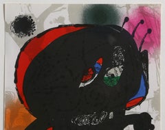 Litografia III (1115), litografia astratta moderna di Joan Miró