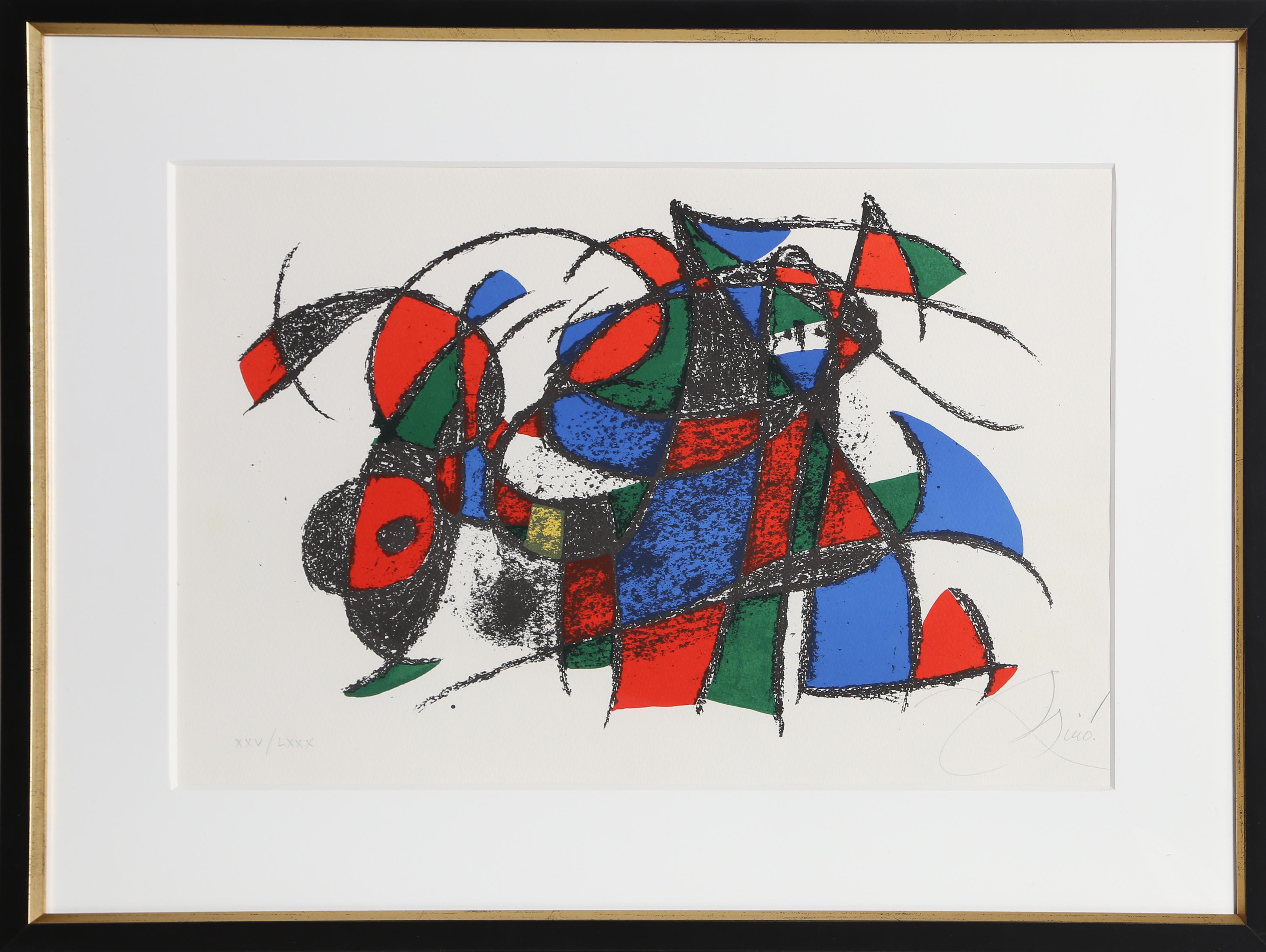 Joan Miró Abstract Print -  Lithograph VI (M. 1042)