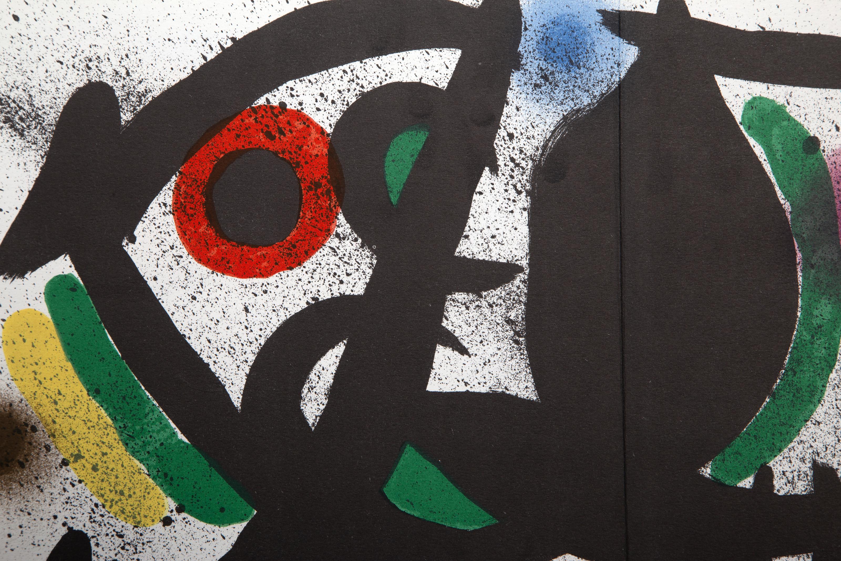 Litografia VIII (copertina), litografia astratta di Joan Miro - Print Astratto di Joan Miró
