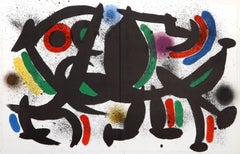Lithograph VIII (Cover), Abstract Lithograph by Joan Miro