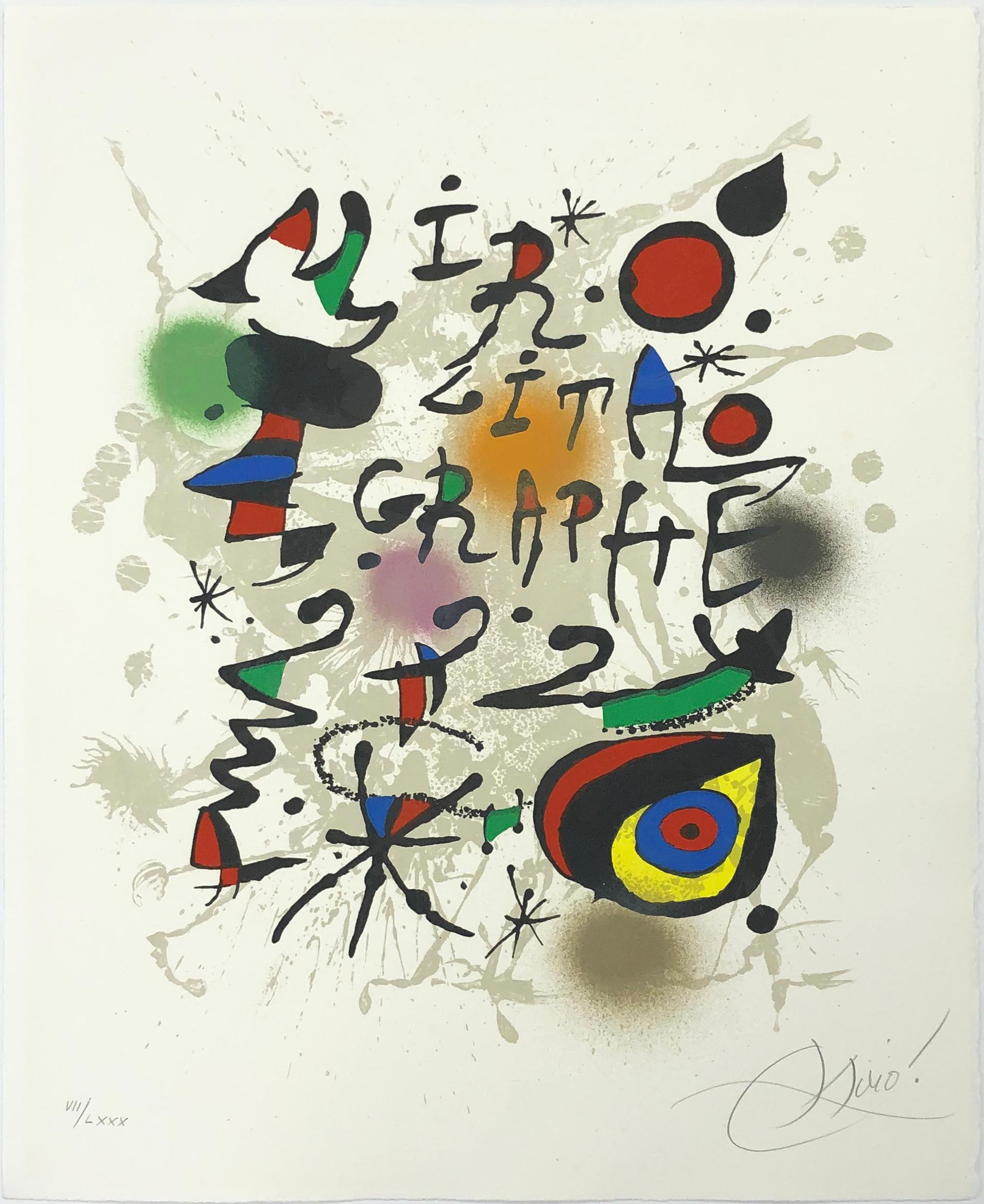 LITHOGRAPHE III (8 SIGNED PRINTS) - Print by Joan Miró
