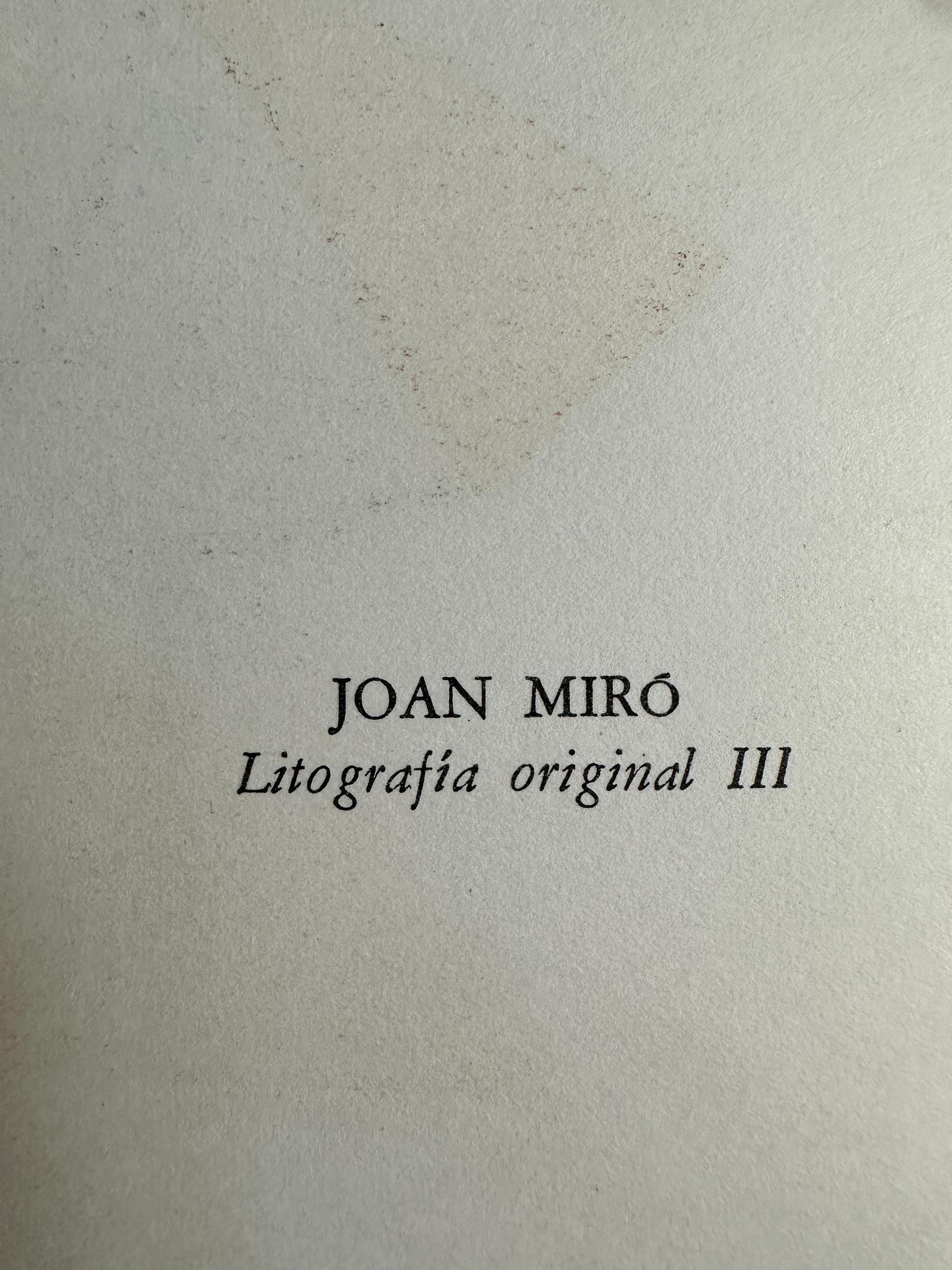 Lithographe III - Print by Joan Miró