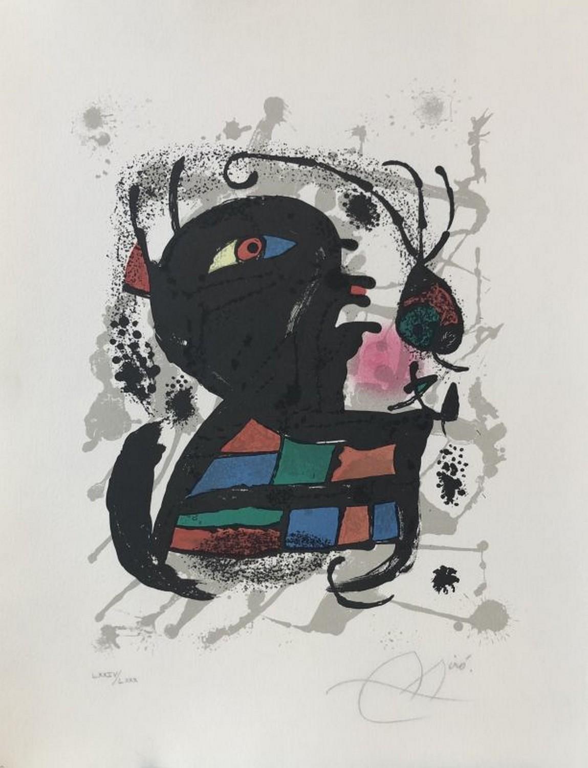 Joan Miró Abstract Print - Lithographe III Planche 6 