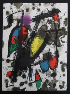 Vintage 'Lithographie Originale' From Joan Miro Lithographe III