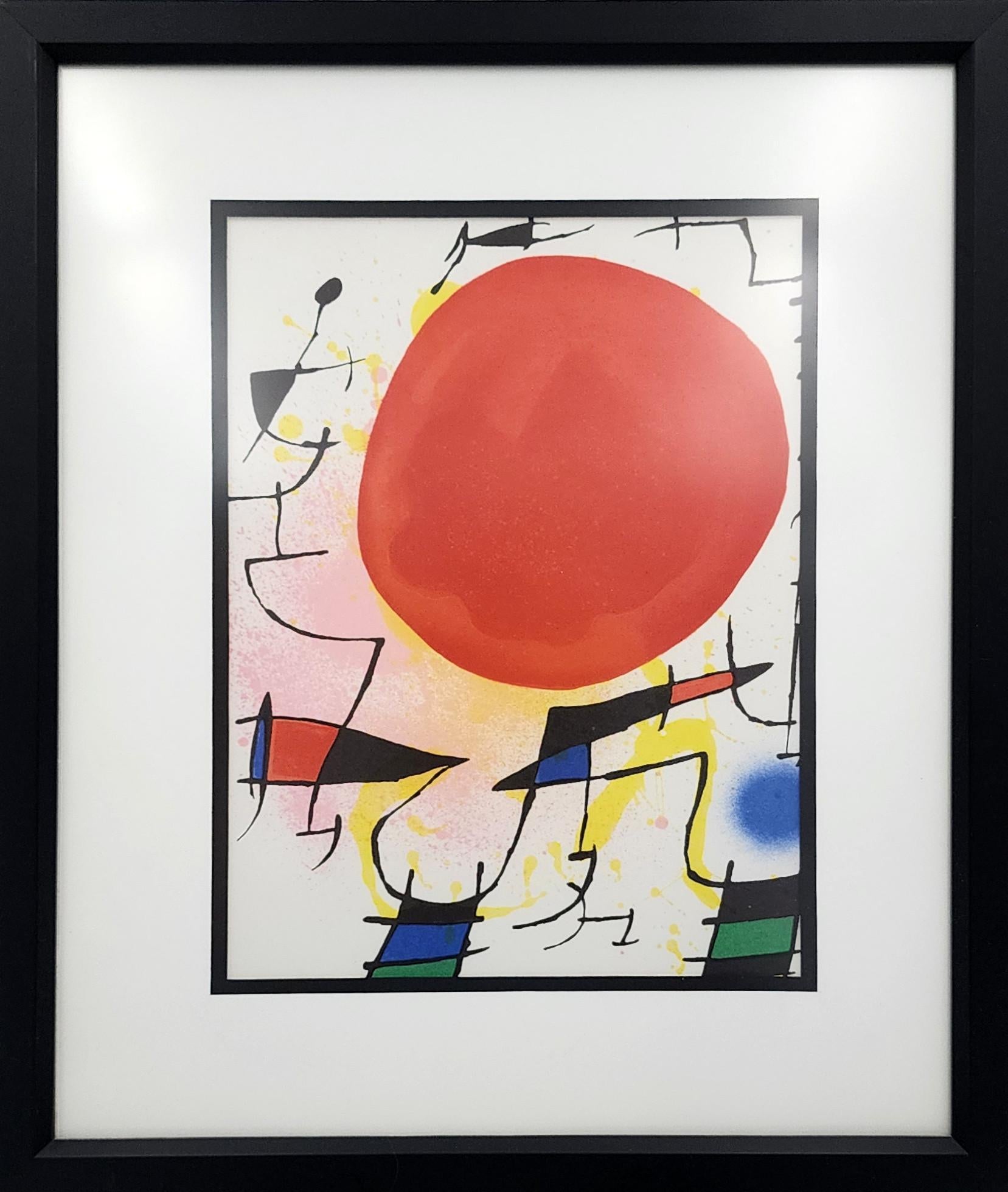 Lithographie Originale III (Abstract, Modern, Surrealism, FRAMED, ~20% OFF) - Print by Joan Miró