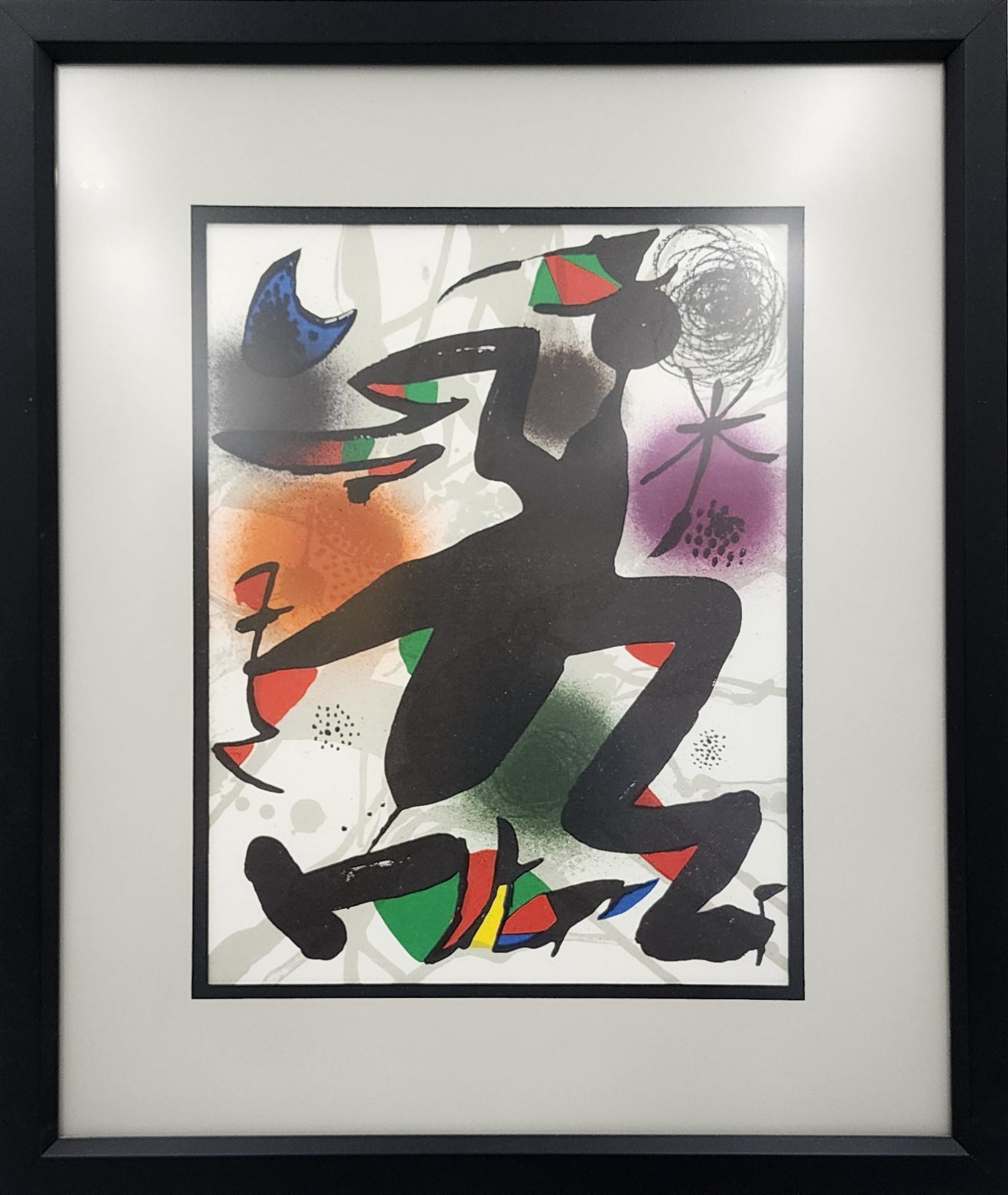 Litografia Originale IV (Astratto, Moderno, Surrealismo, FRAMMATO, 20% OFF) - Print di Joan Miró