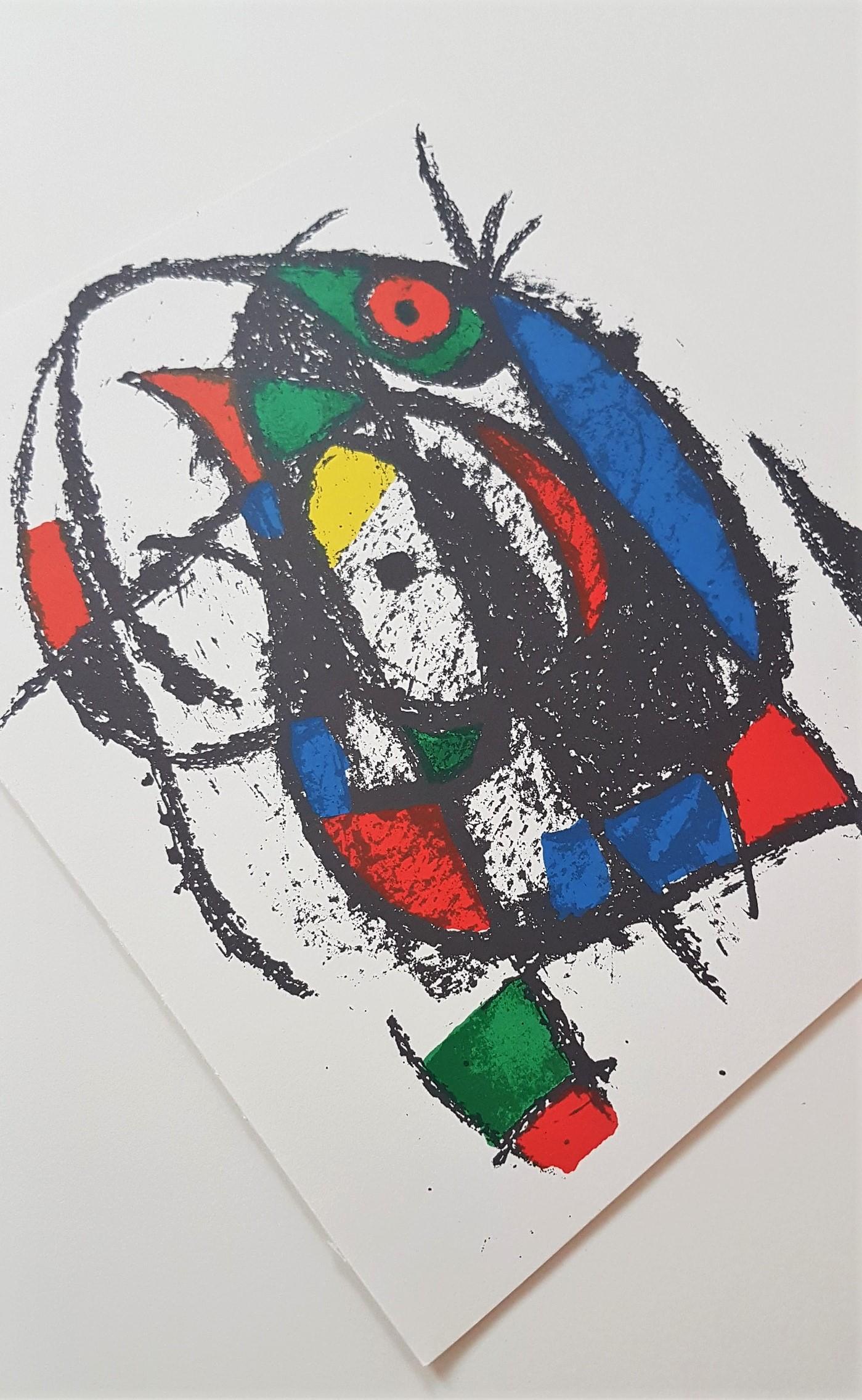 Joan Miró
Lithographie Originale IV
Color Lithograph
Year: 1977
Size: 12.5 × 9.6 inches
Catalogue Raisonné: Teixidor, Miro Lithographe III, 1964-1969, p.29
Publisher: Maeght Editeur, Paris, France 
Unsigned, Unknown Edition Size
COA