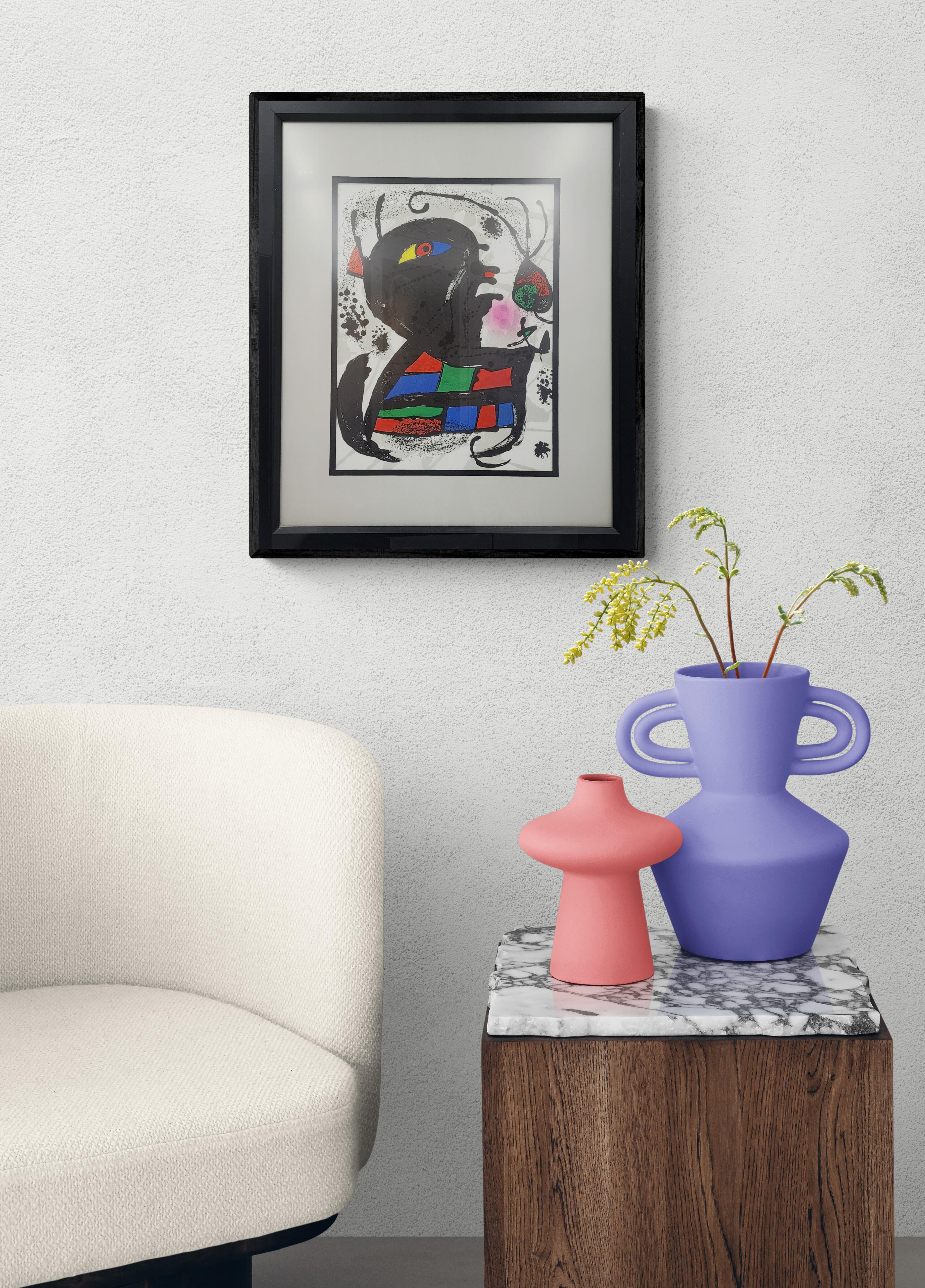 Lithographie Originale V (Abstract, Modern, Surrealism, FRAMED, ~20% OFF) - Surrealist Print by Joan Miró