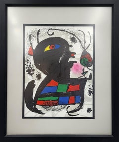 Vintage Lithographie Originale V (Abstract, Modern, Surrealism, FRAMED, ~20% OFF)