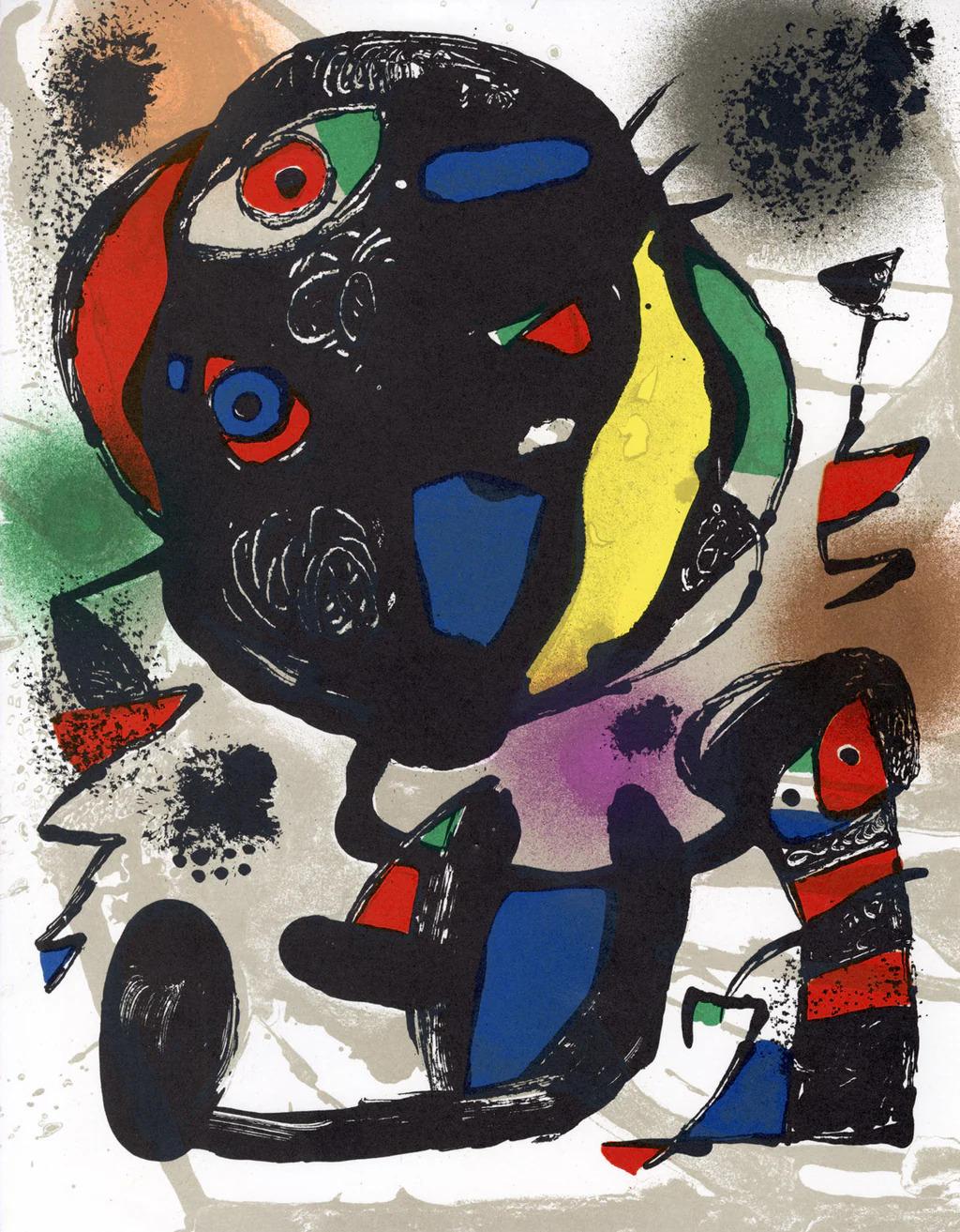 'Lithographie Originale V' From Joan Miro Lithographe II - Print by Joan Miró