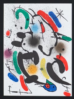 Vintage 'Lithographie Originale VI' From Joan Miro Lithographe II