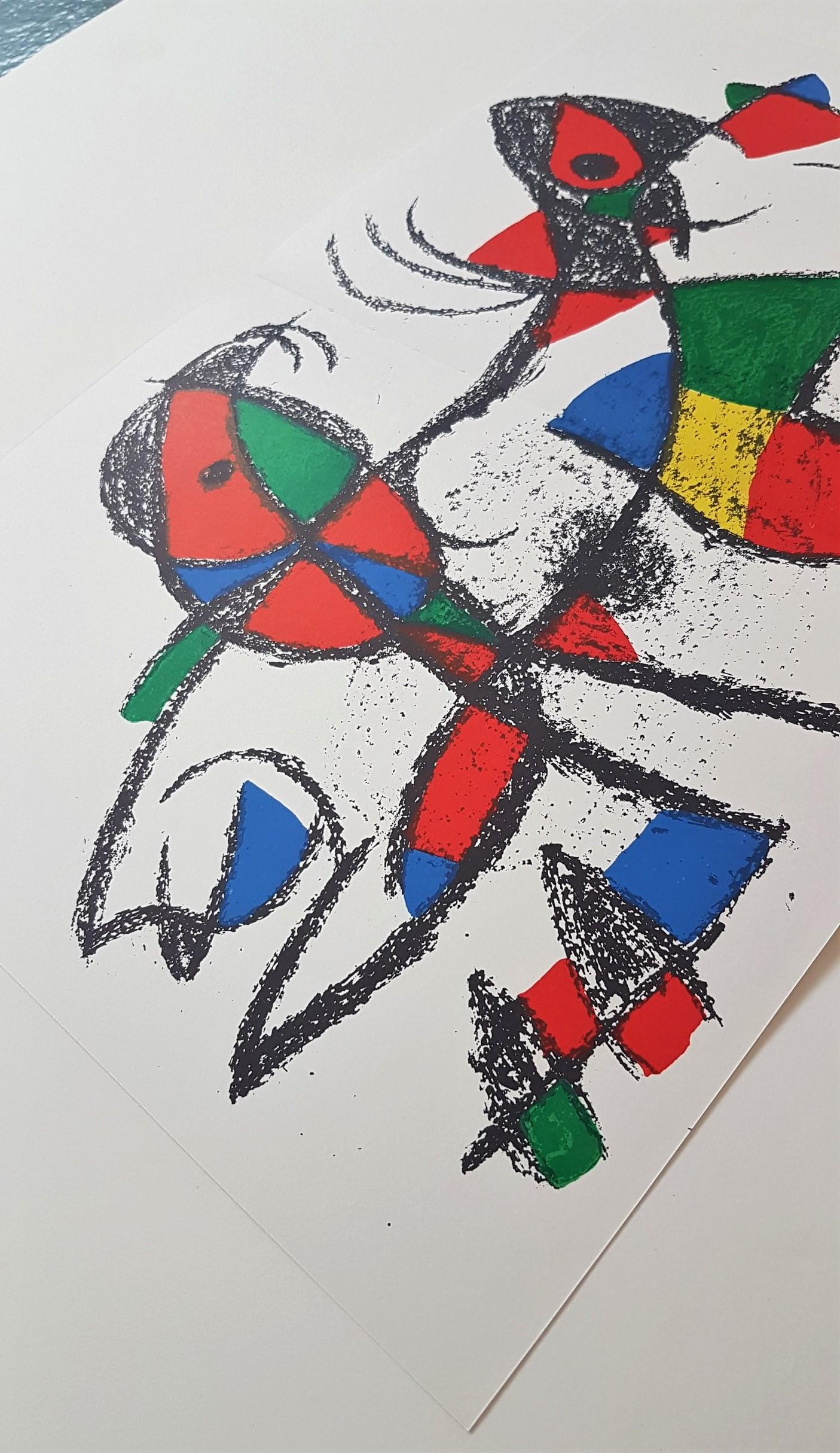 Lithographie Originale X - Abstract Impressionist Print by Joan Miró