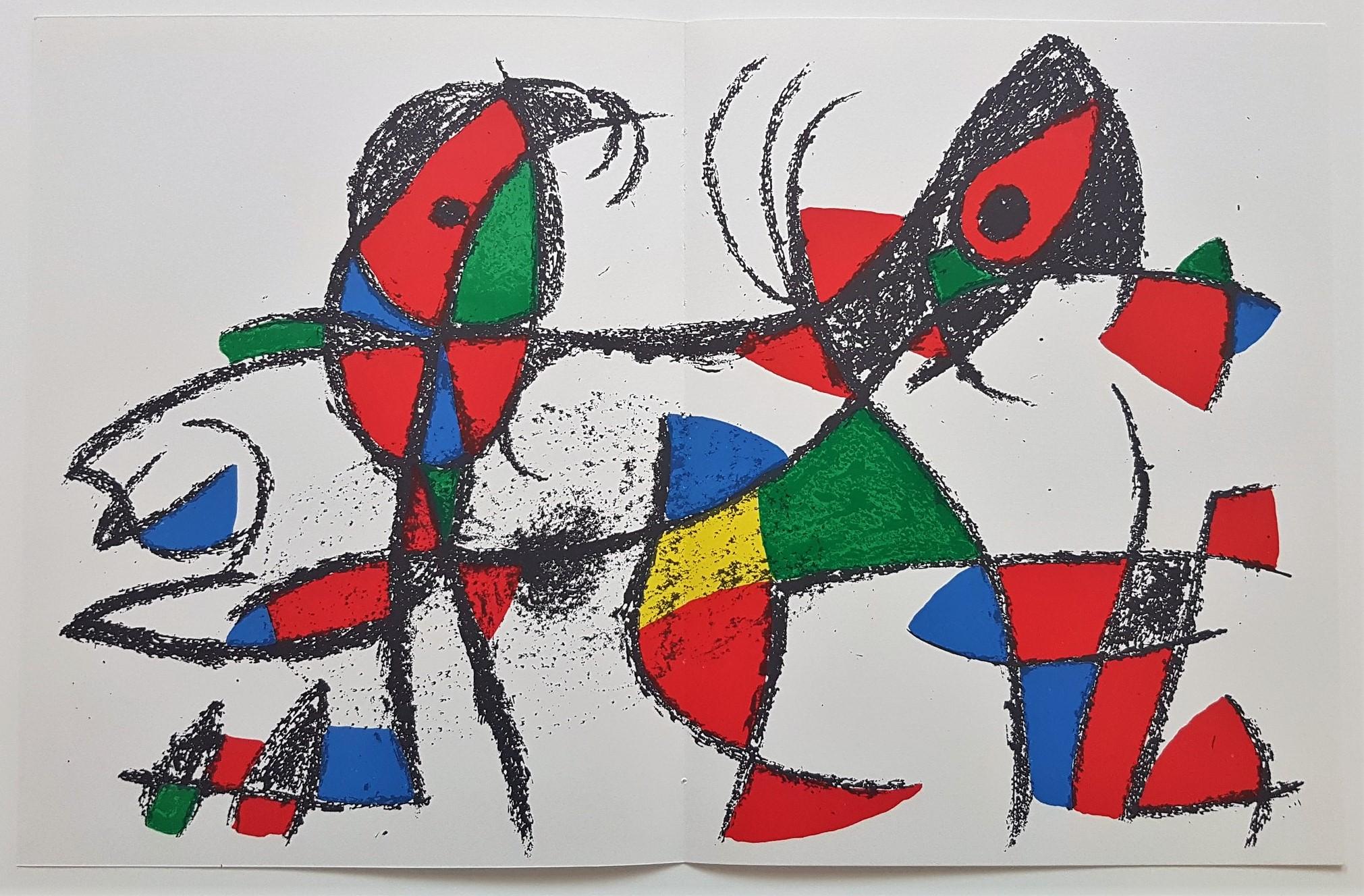 Abstract Print Joan Miró - Lithographie Originale X