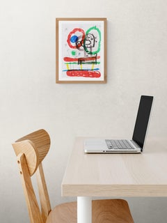 Lithographier Originale (Les Peintures Sur Carton) (Astratto, divertente, gestuale)