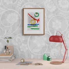 Lithographier Originale (Les Peintures Sur Carton) (Abstract, Fun, Gestural)