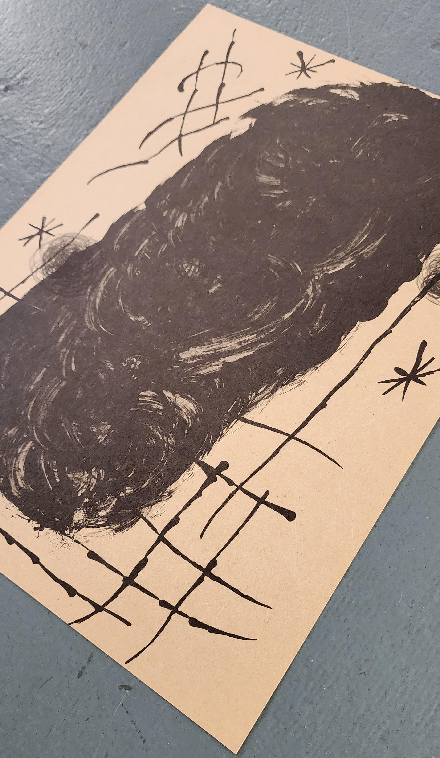 Lithographier Originale (Les Peintures Sur Carton) (Abstrakt, lustig, gestisch) (Abstrakter Expressionismus), Print, von Joan Miró
