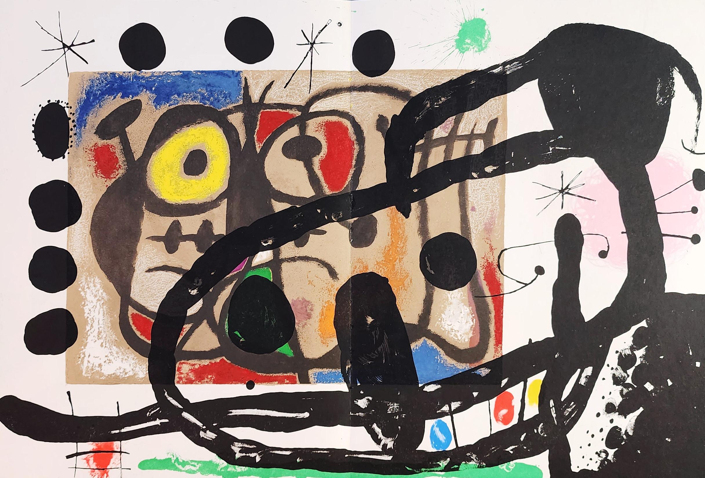 Lithographier Originale (Les Peintures Sur Carton) (Abstrait, Amusant, Gestuel) - Print de Joan Miró
