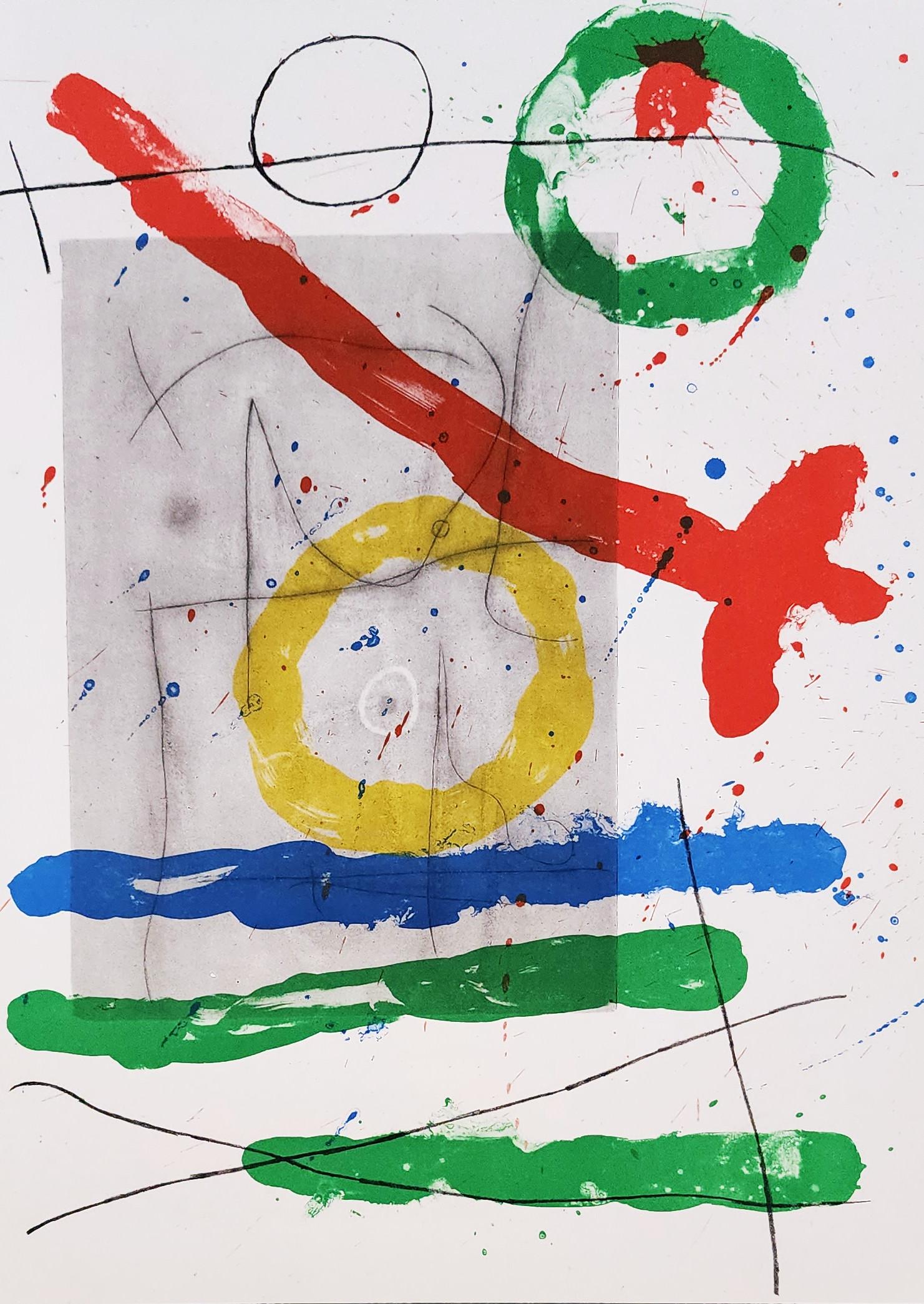 Lithographier Originale (Les Peintures Sur Carton) (Abstrakt, lustig, gestisch) – Print von Joan Miró