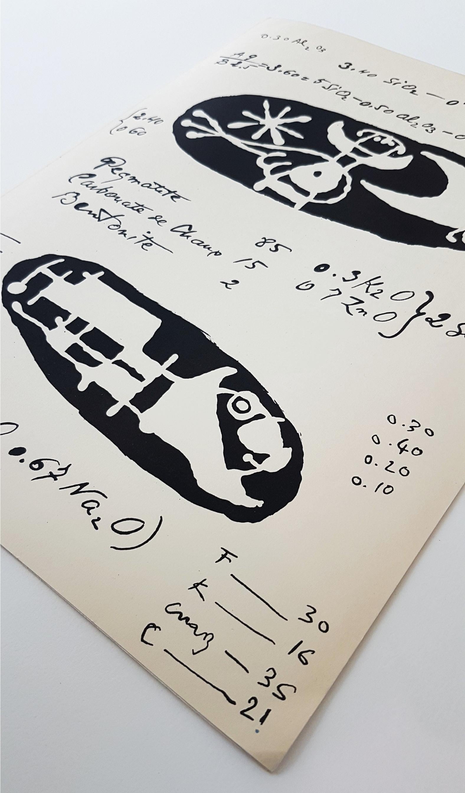 Lithographier Originale (ein Teller von Artigas) (Moderne), Print, von Joan Miró