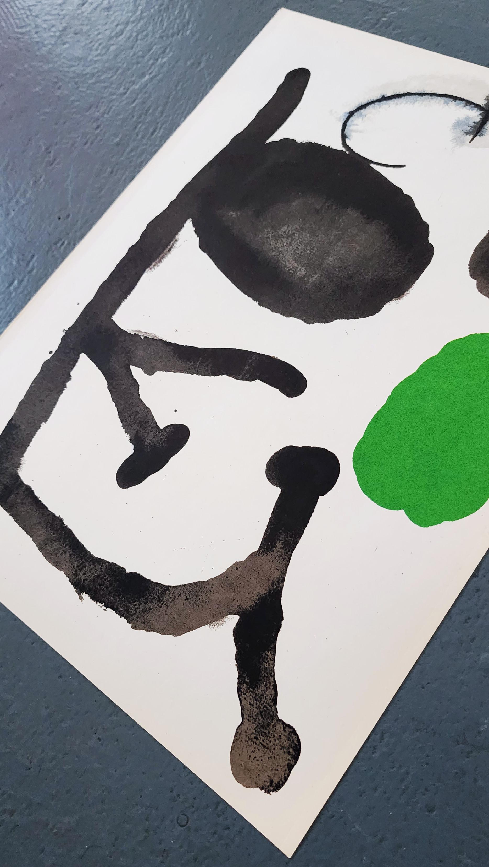 Lithographier Originale (Abstract Expressionism) - Gray Abstract Print by Joan Miró