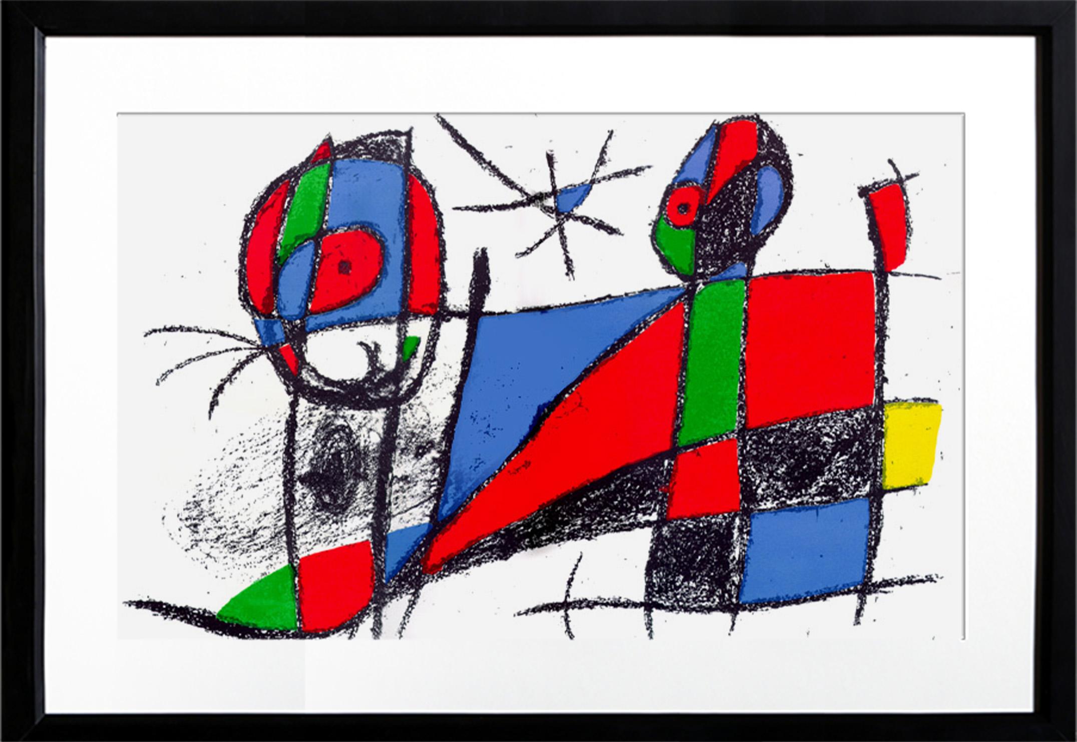 Joan Miró Abstract Print - Lithographs II (1042). Modern Abstract Lithograph by Joan Miro