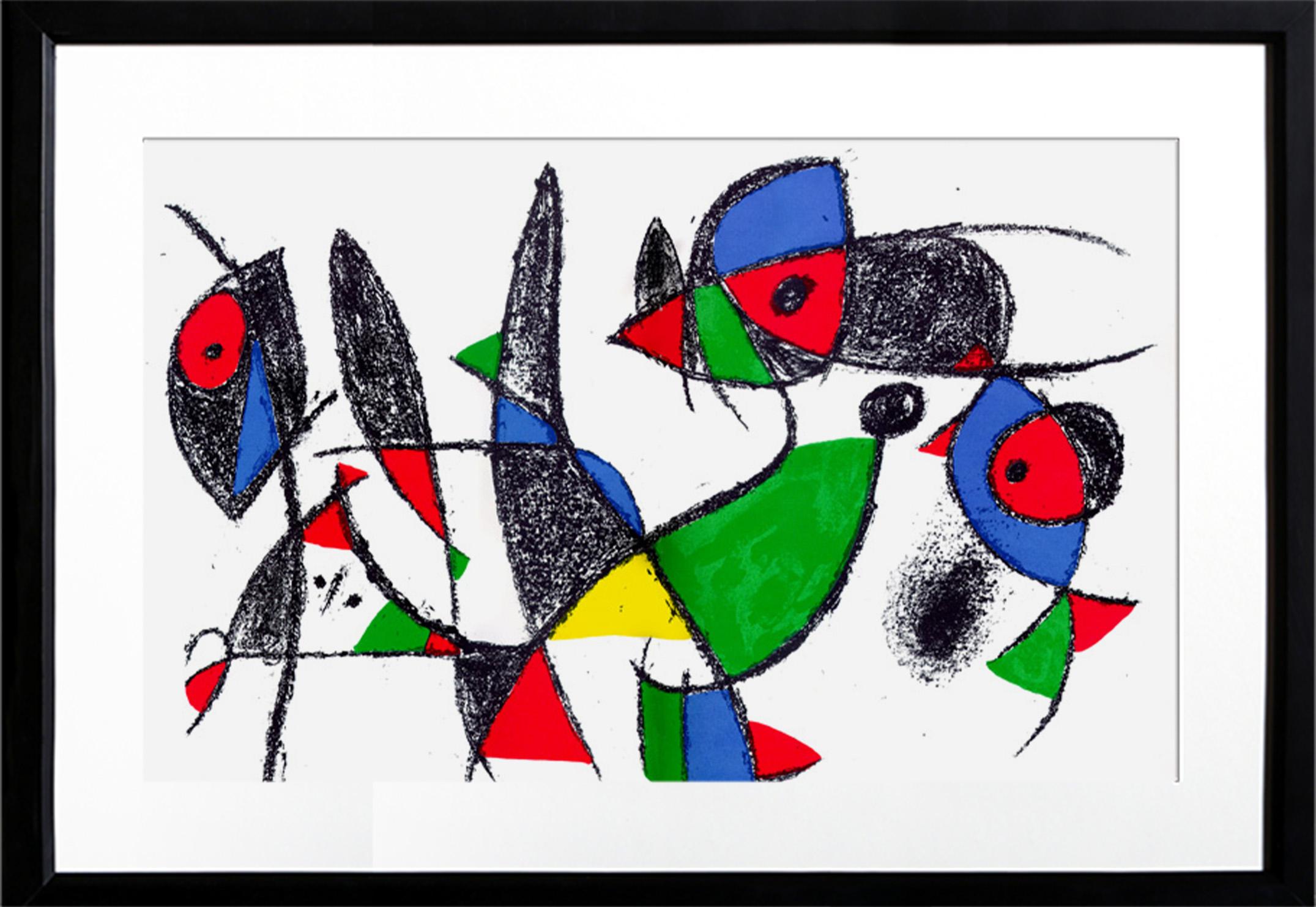 Joan Miró Abstract Print – Lithographien II (1045), Surrealistische Lithografie von Joan Miro