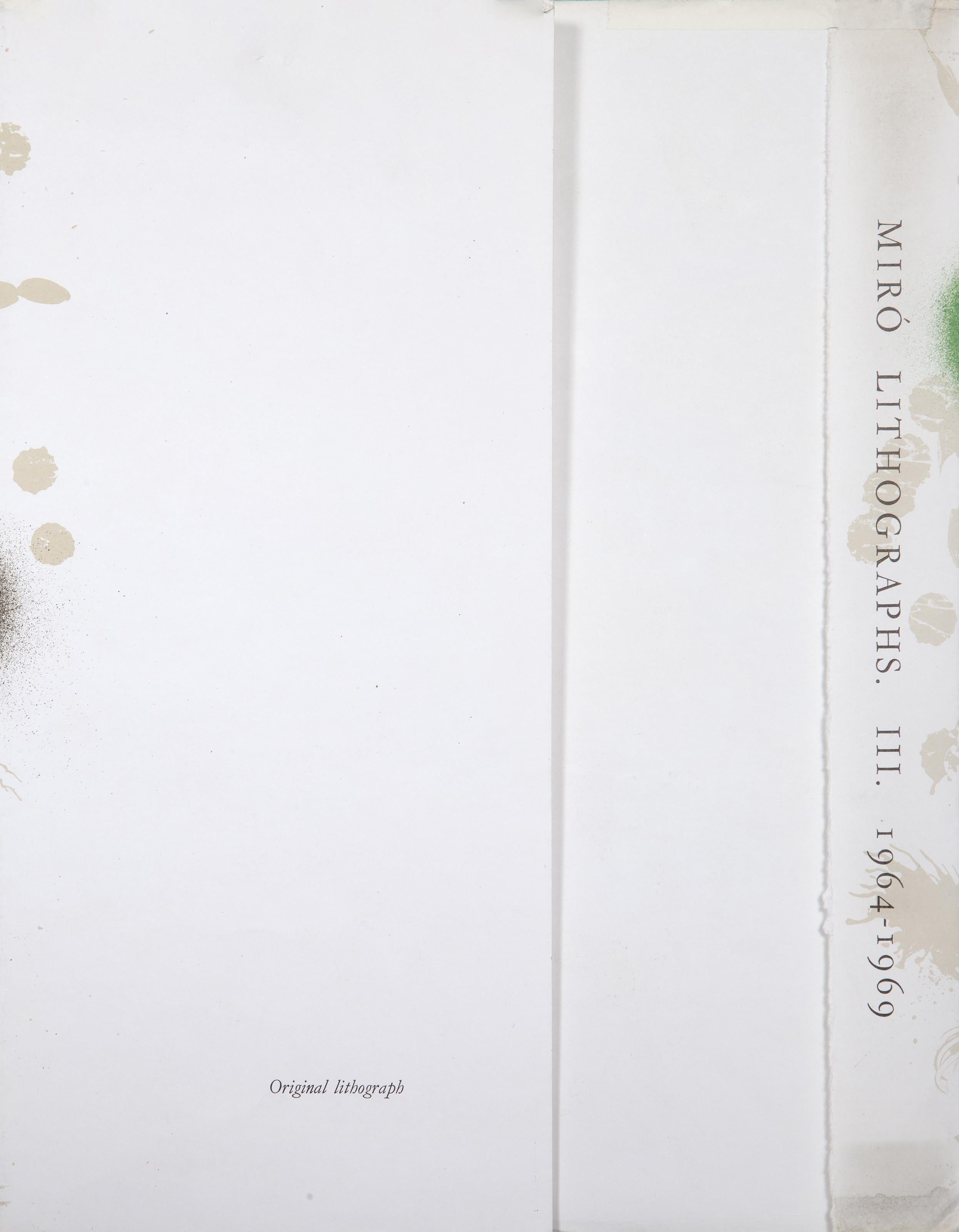 Litografie III (copertina), litografia astratta di Joan Miro in vendita 1