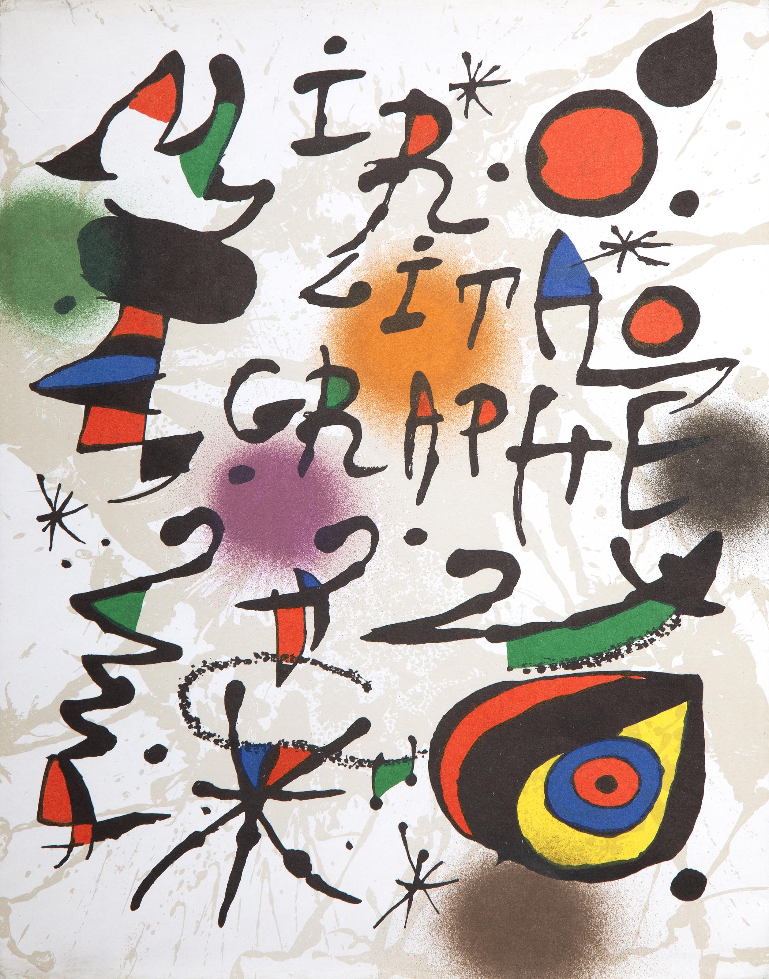 Litografie III (copertina), litografia astratta di Joan Miro - Print di Joan Miró