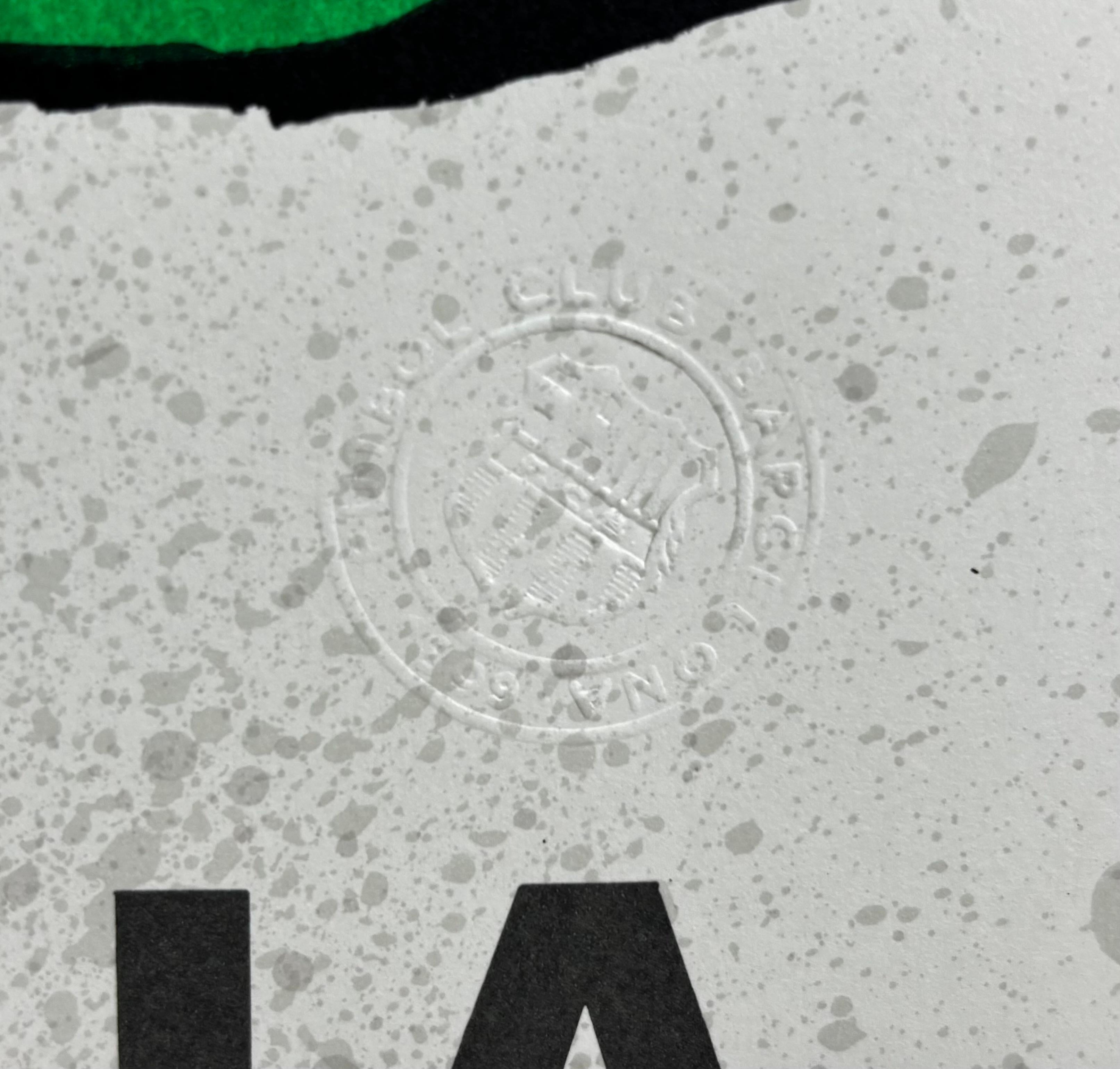 LITOGRAFIA FUTBOL CLUB BARCELONA 75 ANIVERSARIO (1899-1974) en venta 2