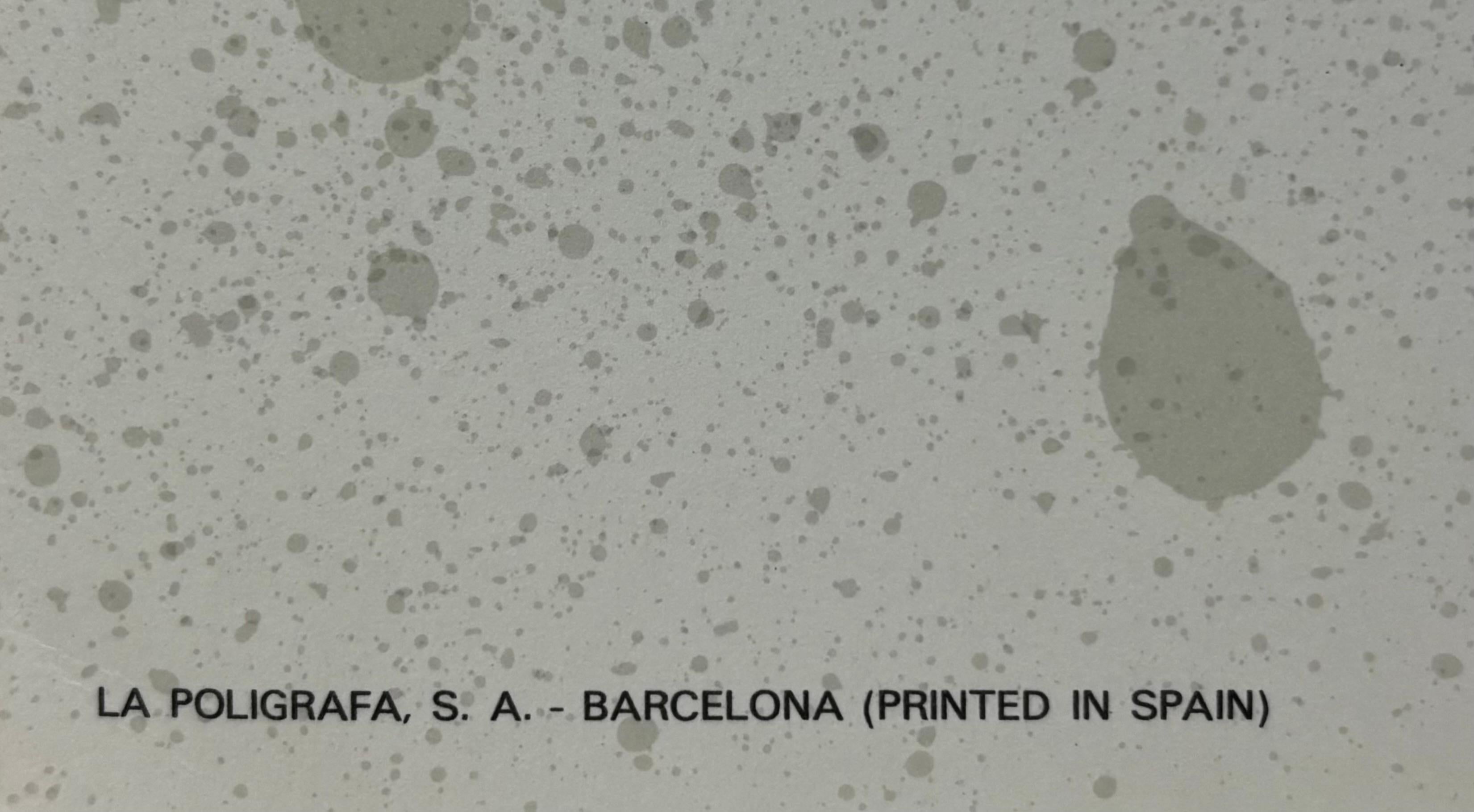 LITOGRAFIA FUTBOL CLUB BARCELONA 75 ANIVERSARIO (1899-1974) en venta 3