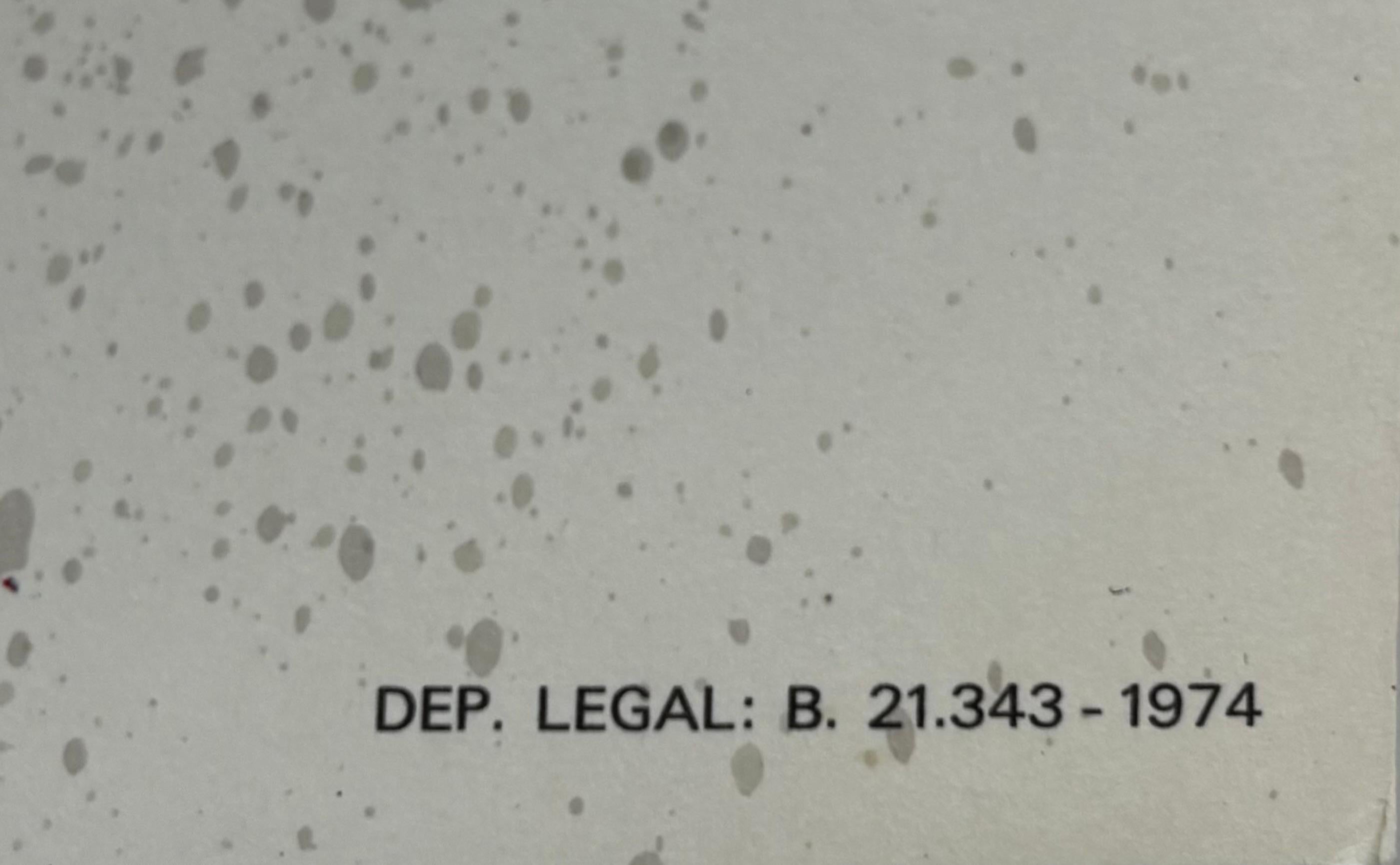 LITOGRAFIA FUTBOL CLUB BARCELONA 75 ANIVERSARIO (1899-1974) en venta 4