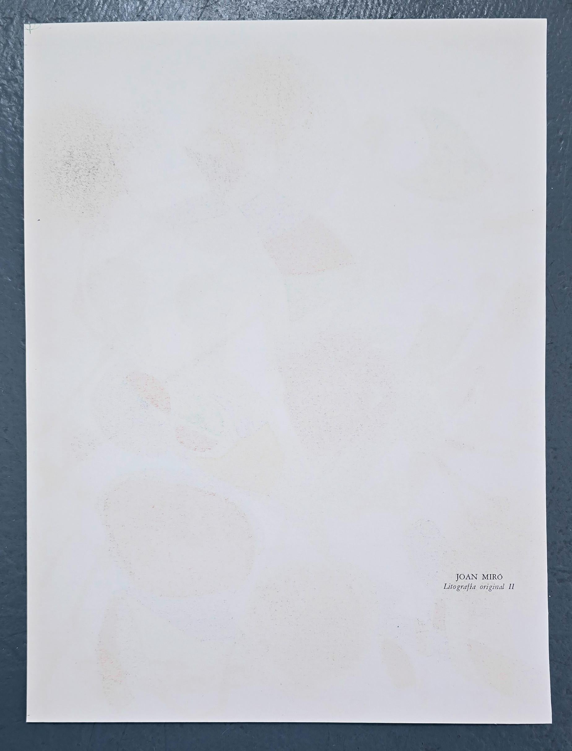 Litografia Original II (Abstrakt, Modern, Surrealismus, Bunt, Ikonisch) im Angebot 3